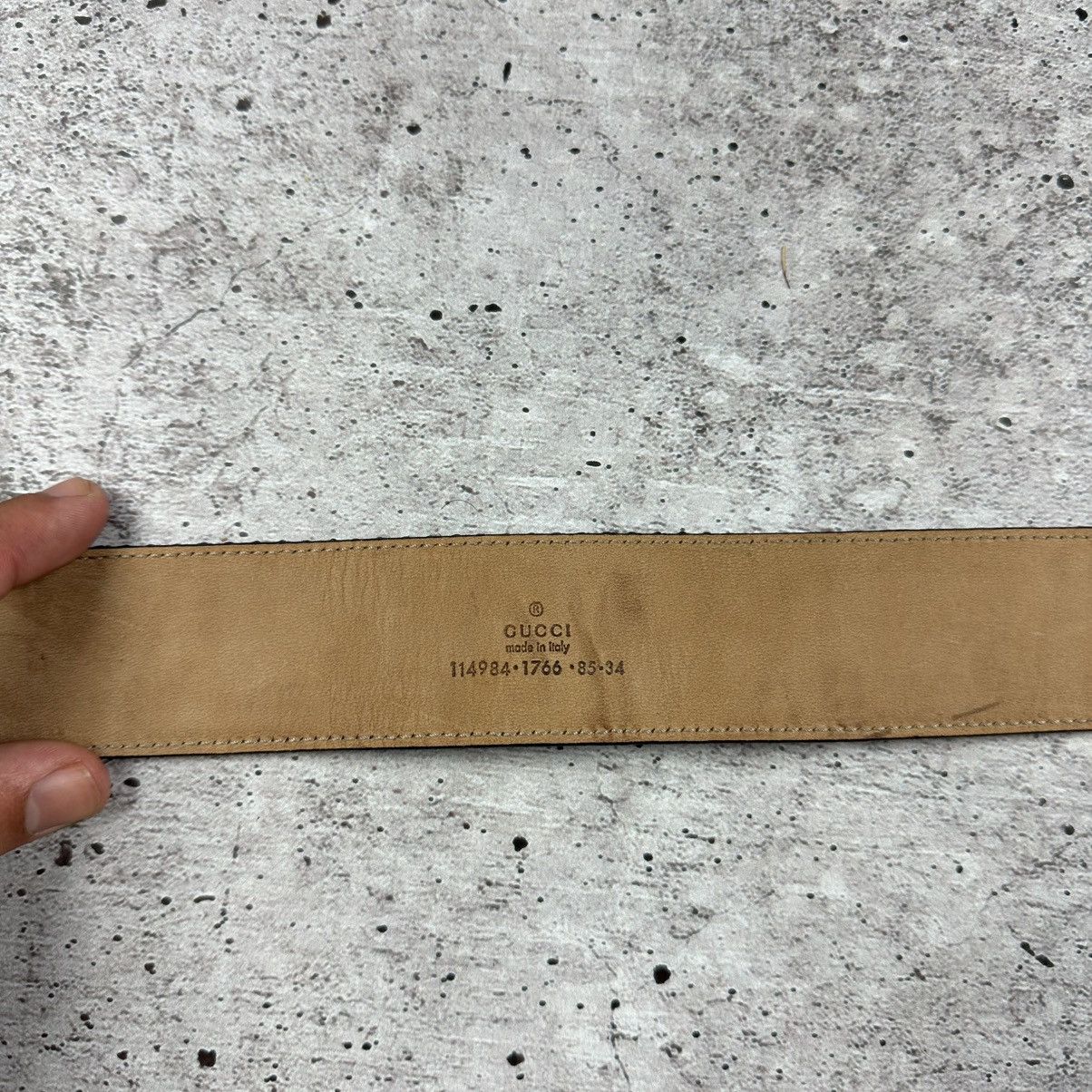 Gucci Gucci Double GG Vintage Leather Belt Size ONE SIZE - 7 Thumbnail