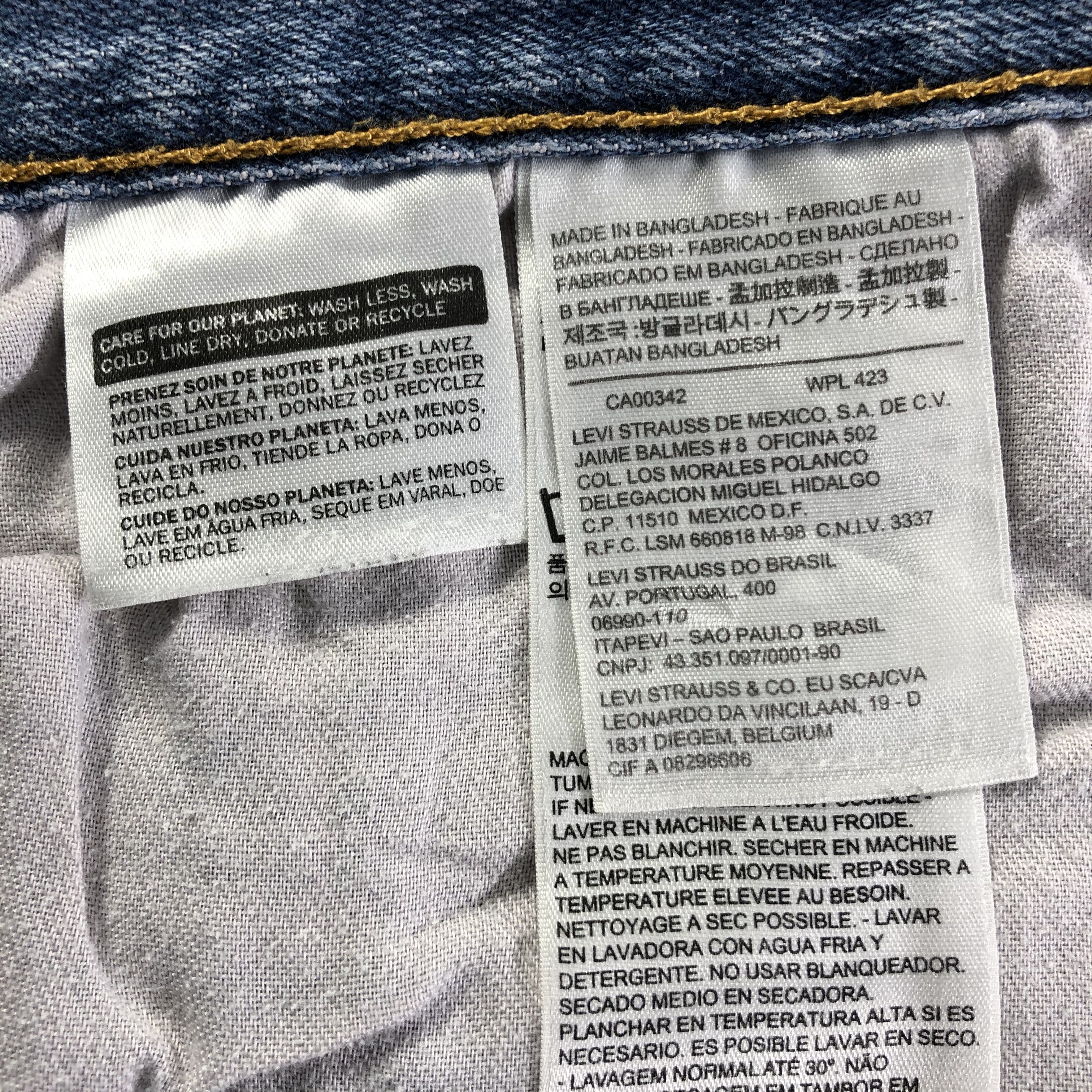 Levi's Vintage Light Wash Levis 514 Jeans-J3500 Size US 40 / EU 56 - 11 Thumbnail