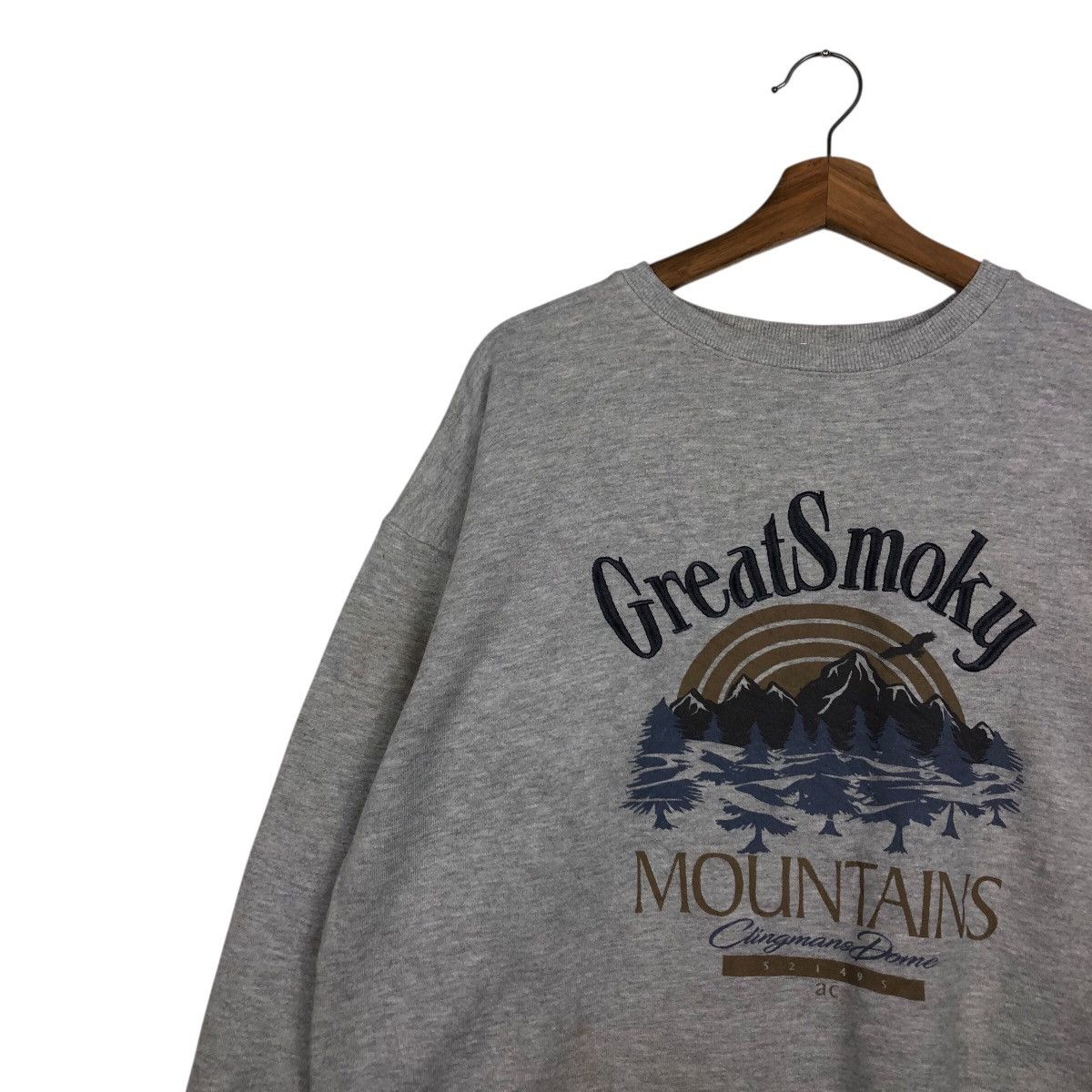Japanese Brand 📌Vintage Sweatshirt Great Smoky Mountains Big Logo Size US L / EU 52-54 / 3 - 8 Thumbnail