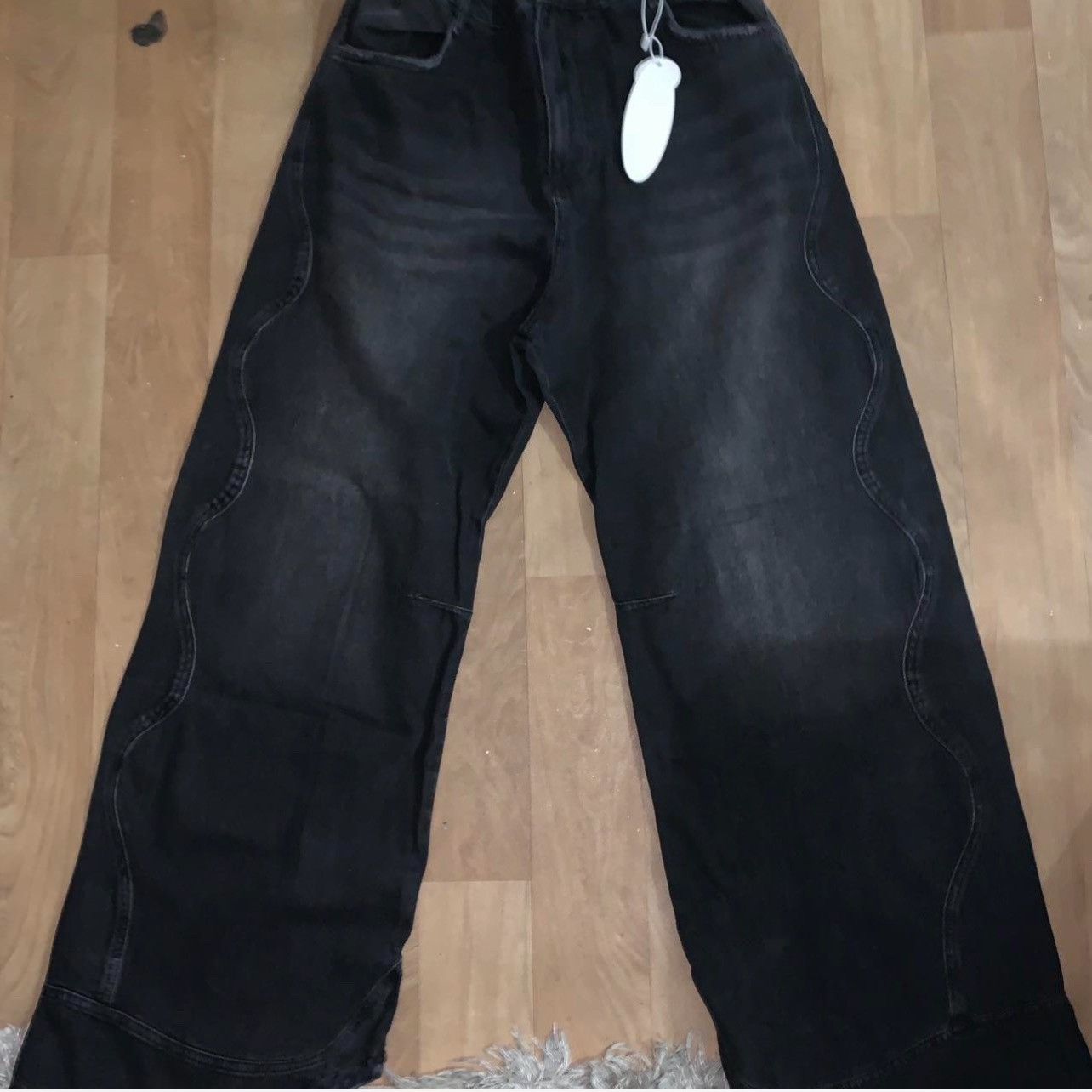 HUNI Design Huni Design Baggy Black Jeans Size US 34 / EU 50 - 7 Thumbnail