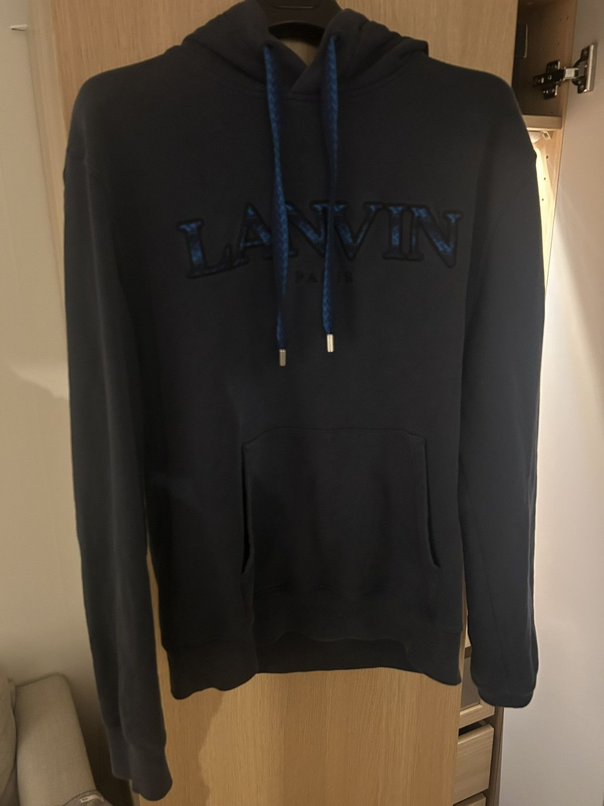 Lanvin Lanvin Curb Hoodie Navy Size US M / EU 48-50 / 2 - 6 Thumbnail