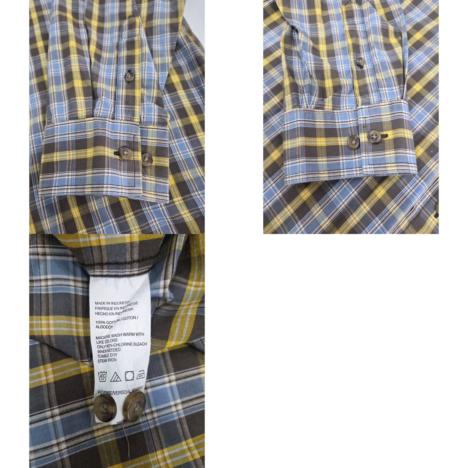 Timberland Timberland Mens Long Sleeve Button Up Plaid Shirt XL Multicolor Adult Regular Casual Outdoorsman Pocket 8685 Size US XL / EU 56 / 4 - 8 Thumbnail
