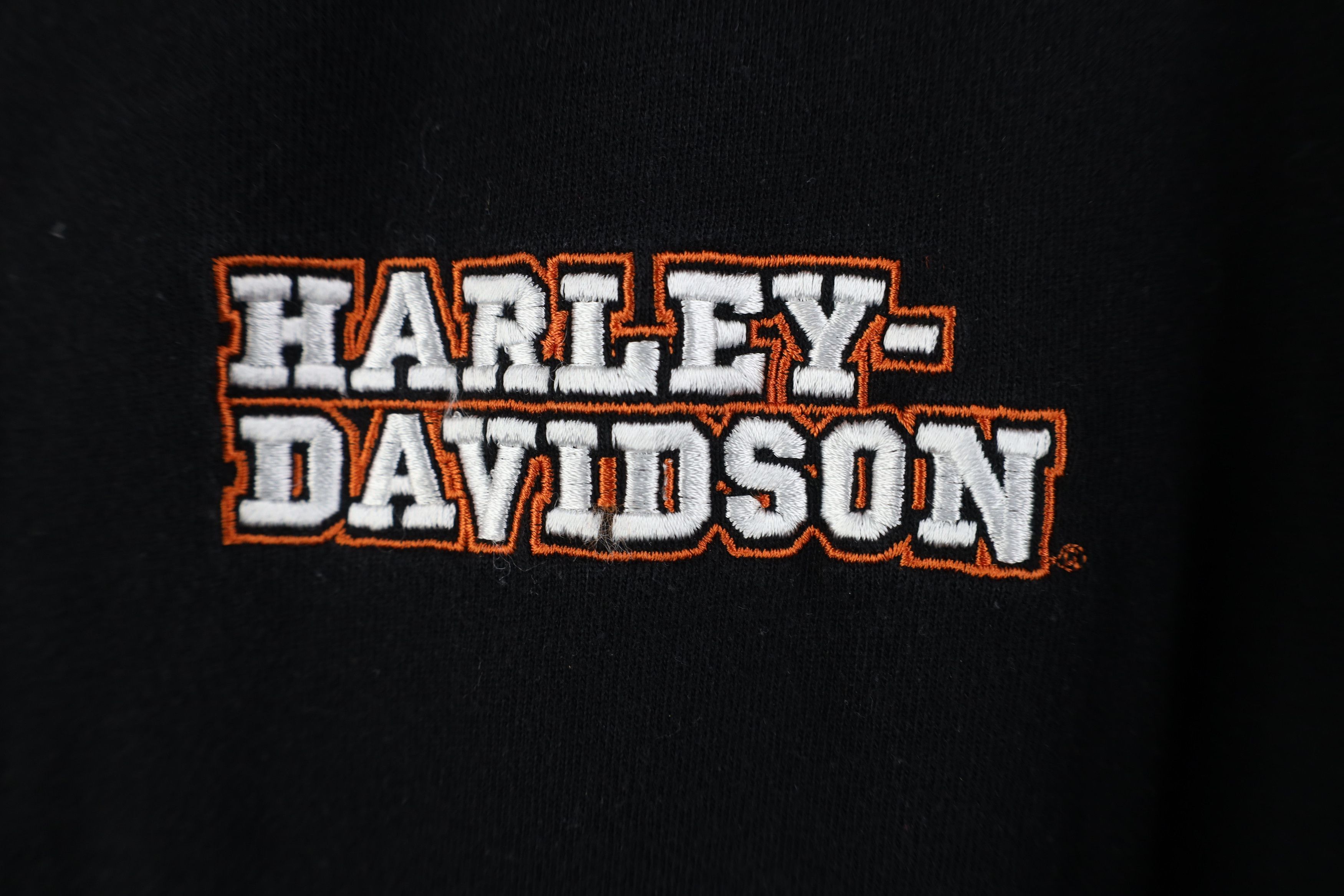 Harley Davidson Vintage Harley Davidson Fire Flames Ribbed Henley T-Shirt Size US L / EU 52-54 / 3 - 5 Thumbnail