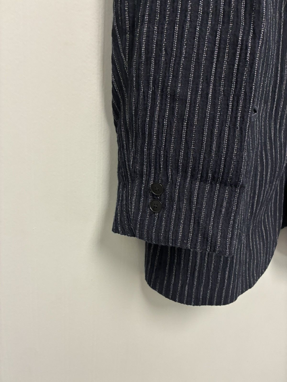 John Varvatos Murray Pinstripe Blue Jacket EU 38 USA 48 Size US XXL / EU 58 / 5 - 9 Thumbnail