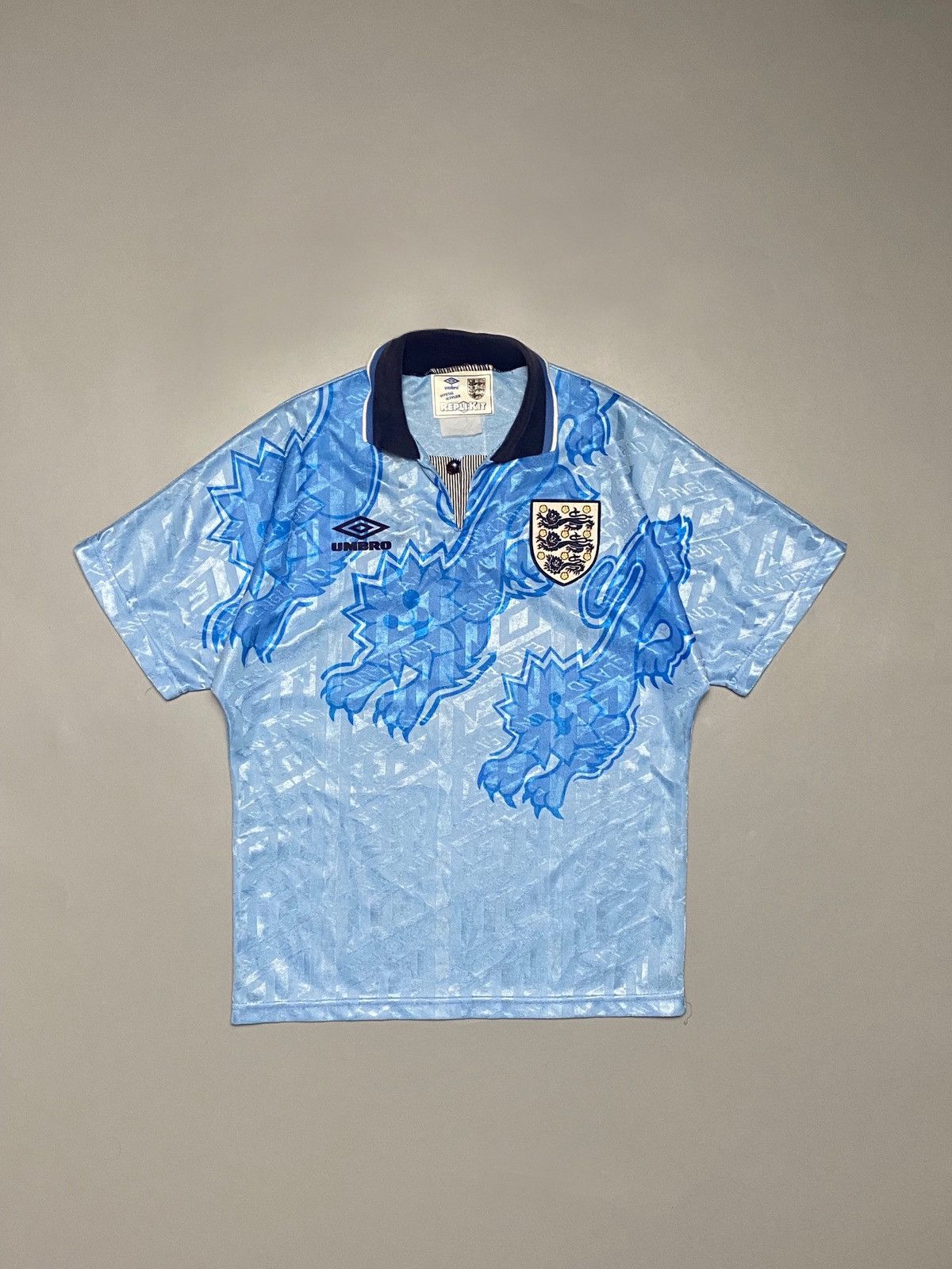 Umbro England Third 1993 vintage big print logo shirt jersey Size US XS / EU 42 / 0 - 2 Thumbnail