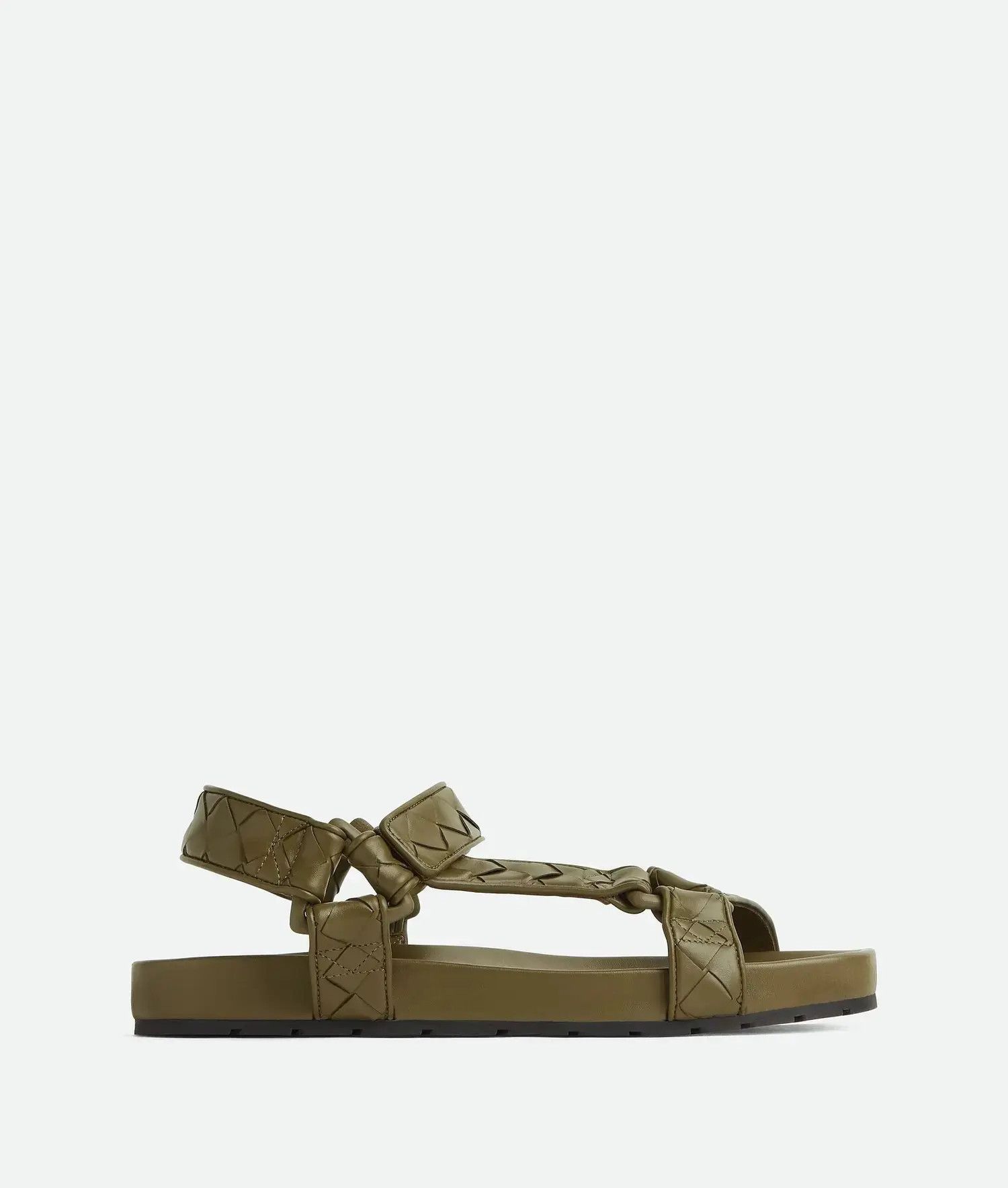 Bottega Veneta o1bcso1str0126 Trip Sandals in Mud Size US 7 / EU 40 - 1 Thumbnail