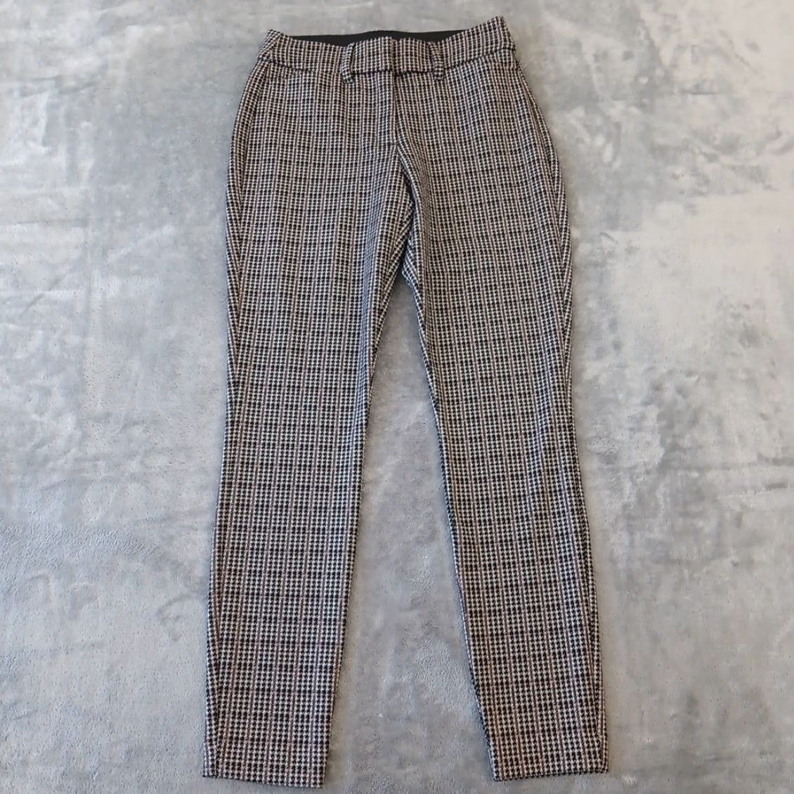 Vintage Maurices Dress Pants Womens XS Black Plaid Stretch Pockets 26x28 Mid Rise Straight 28 Inseam (Regular) Matches Size 26" / US 2 / IT 38 - 2 Thumbnail