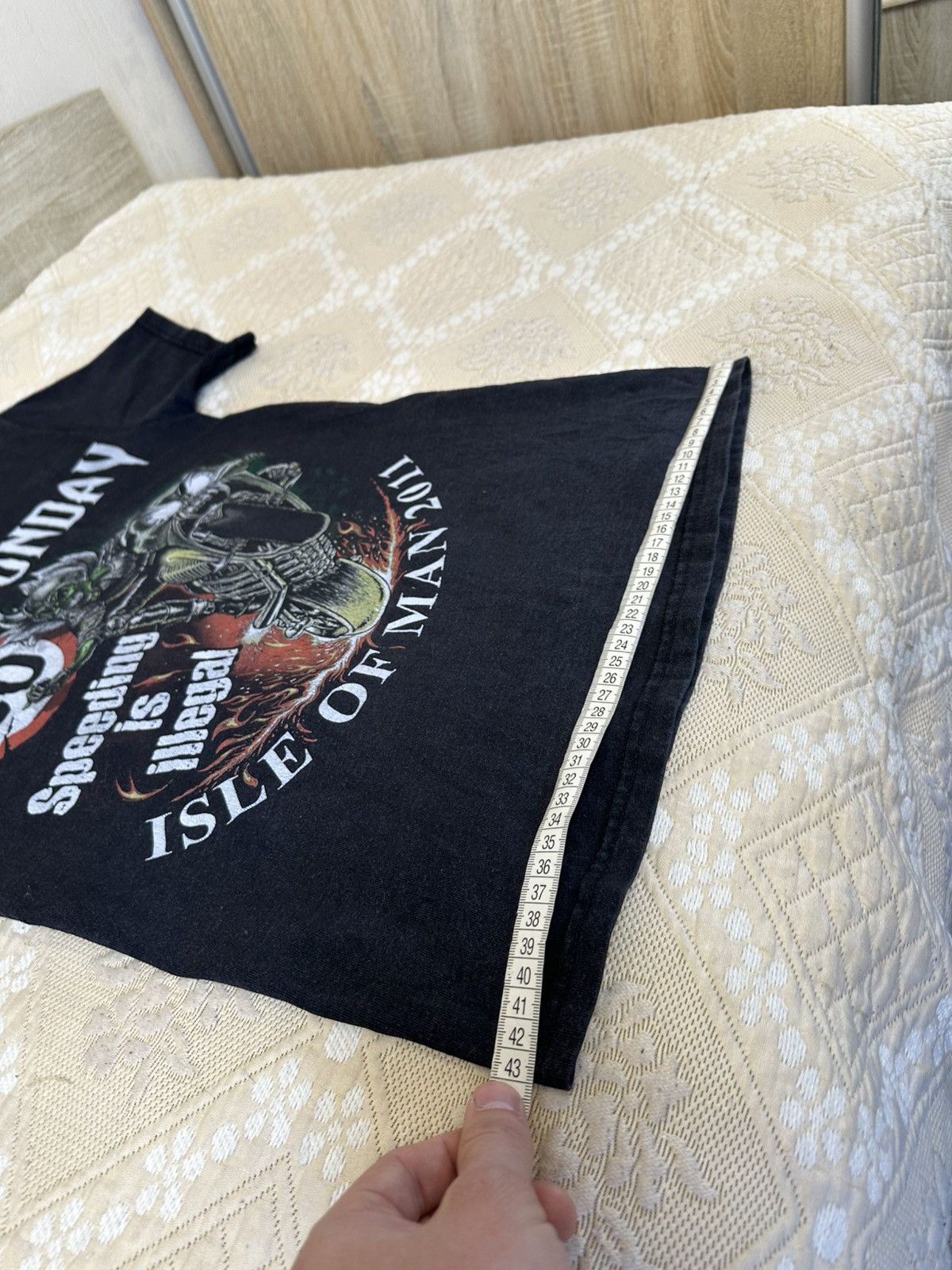 Vintage 🔥 Mad Sunday Isle Of Man Motorcycle Graphic T Shirt Racing Size US S / EU 44-46 / 1 - 10 Thumbnail