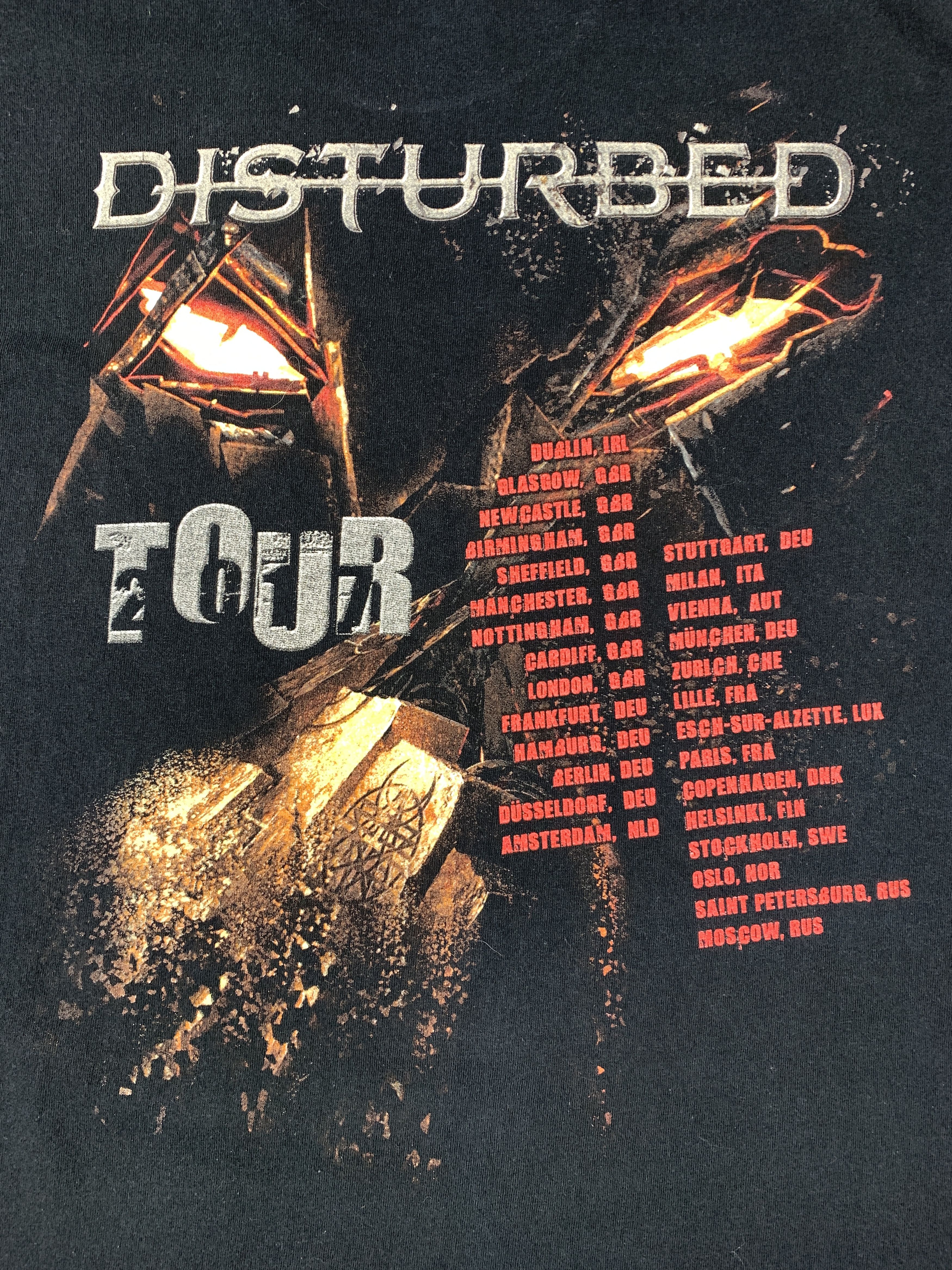 Band Tees × Vintage Vintage Disturbed Immortalized 2017 Band Tour T Shirt Size US L / EU 52-54 / 3 - 5 Thumbnail