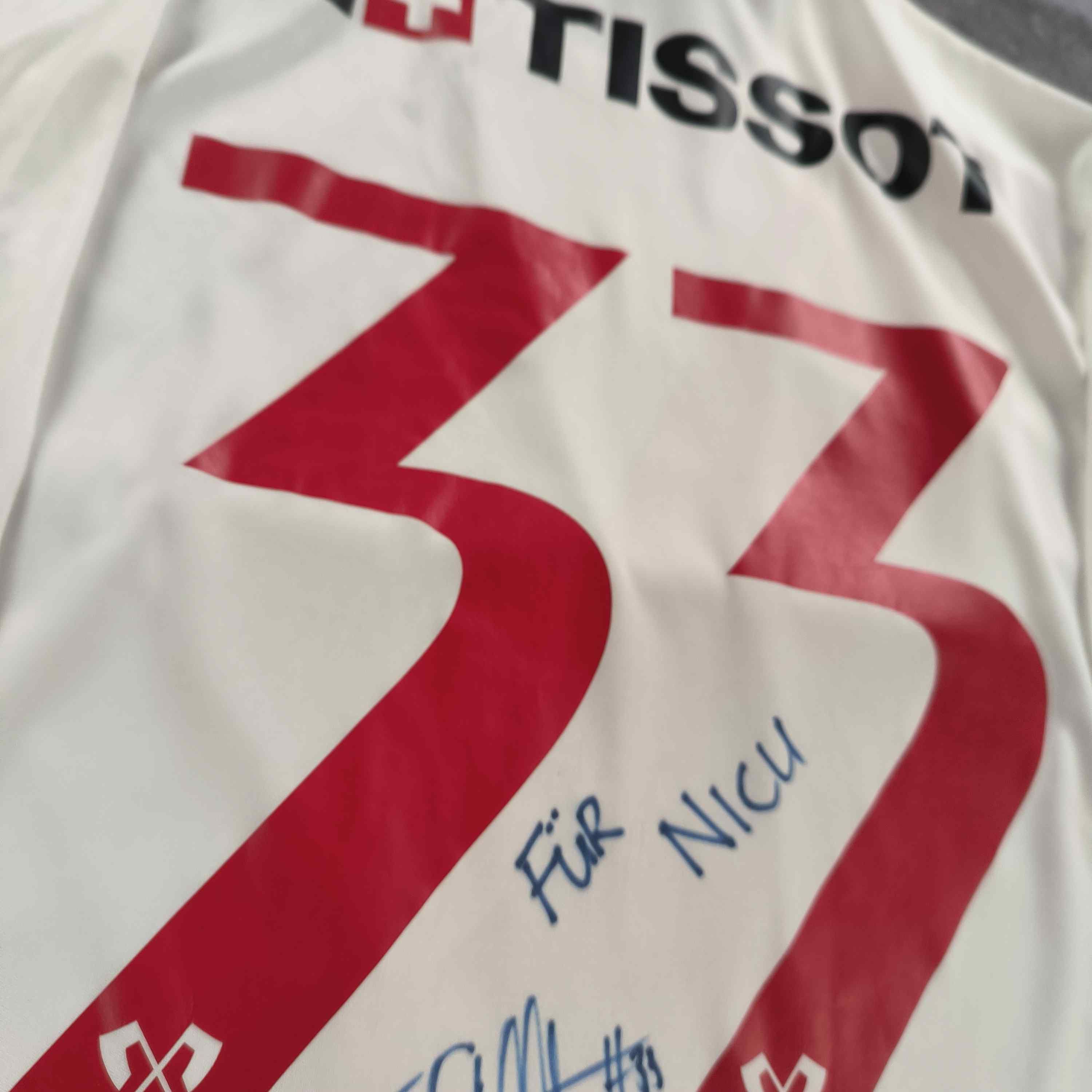SIGNED FC Biel-Bienne 2015-16 home Stoller football jersey M