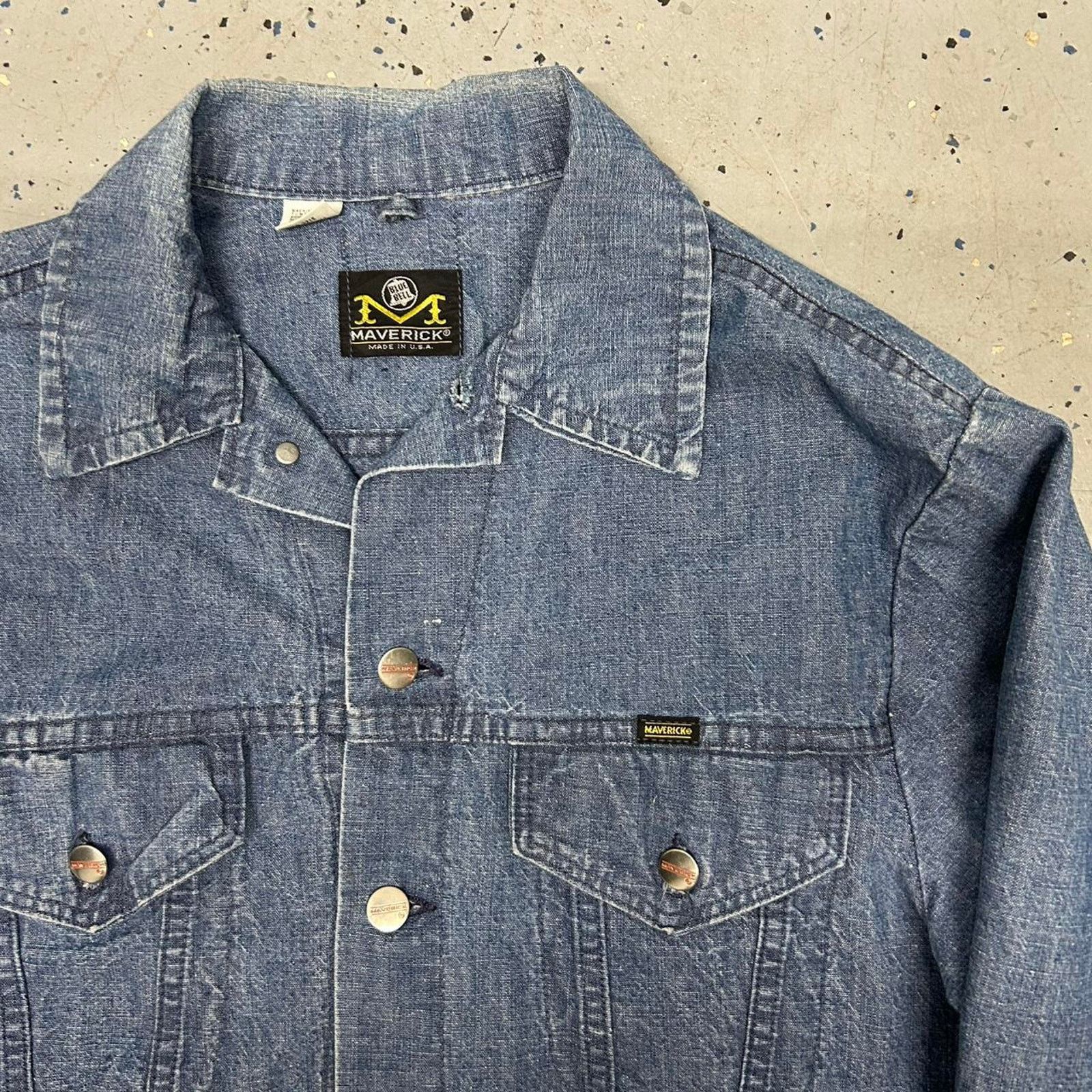 Other VTG 70s/80s Blue Bell Maverick Blue denim jacket Size US L / EU 52-54 / 3 - 2 Thumbnail