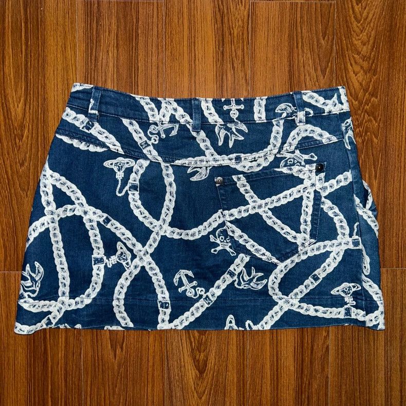 Vivienne Westwood Vivienne Westwood size3 Skull low waist jeans skirt Size 24" / US 00 / IT 34 - 3 Thumbnail