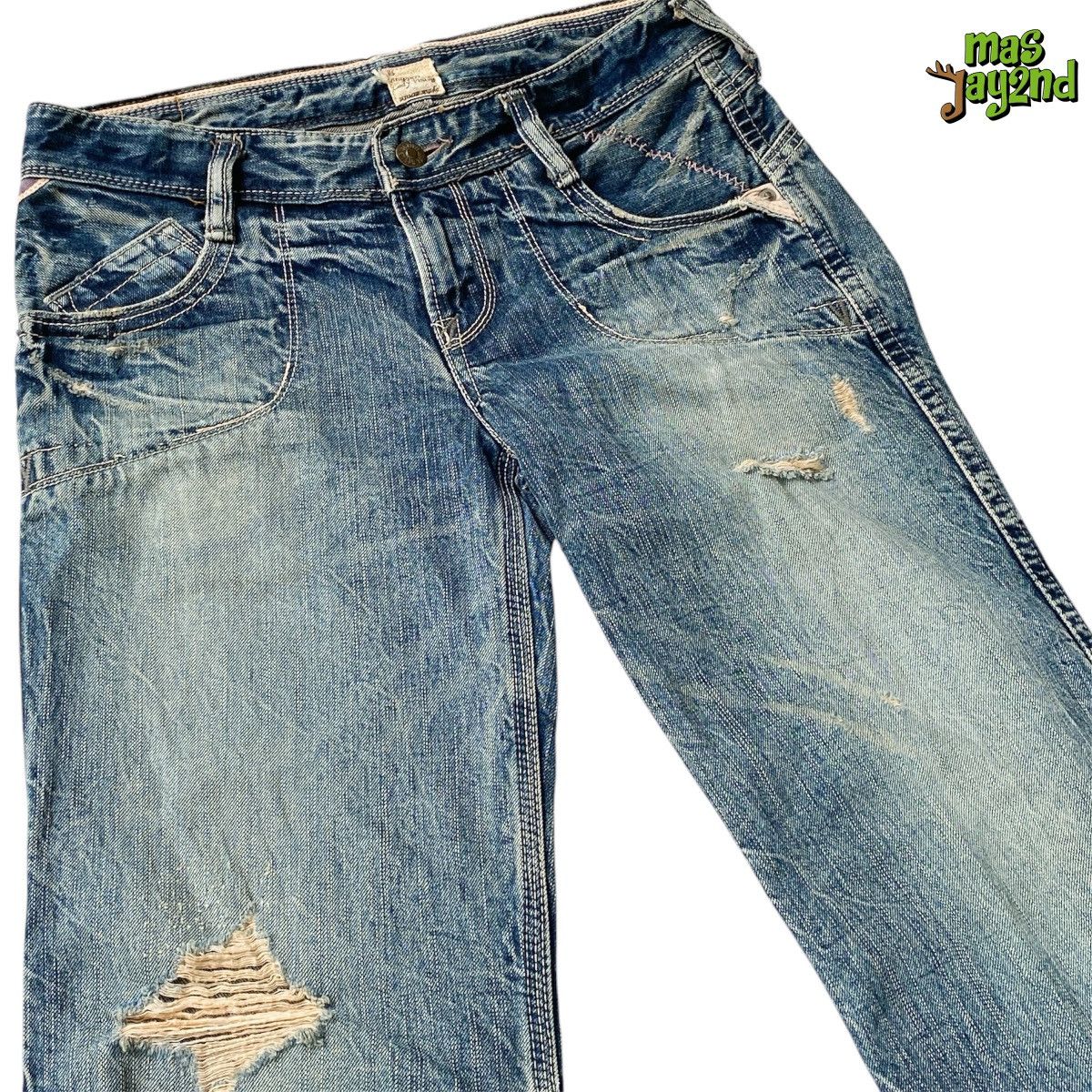 Japanese Brand Brappers Lady Vintage Union Made kendrick lamar superbowl Size 29" - 4 Thumbnail