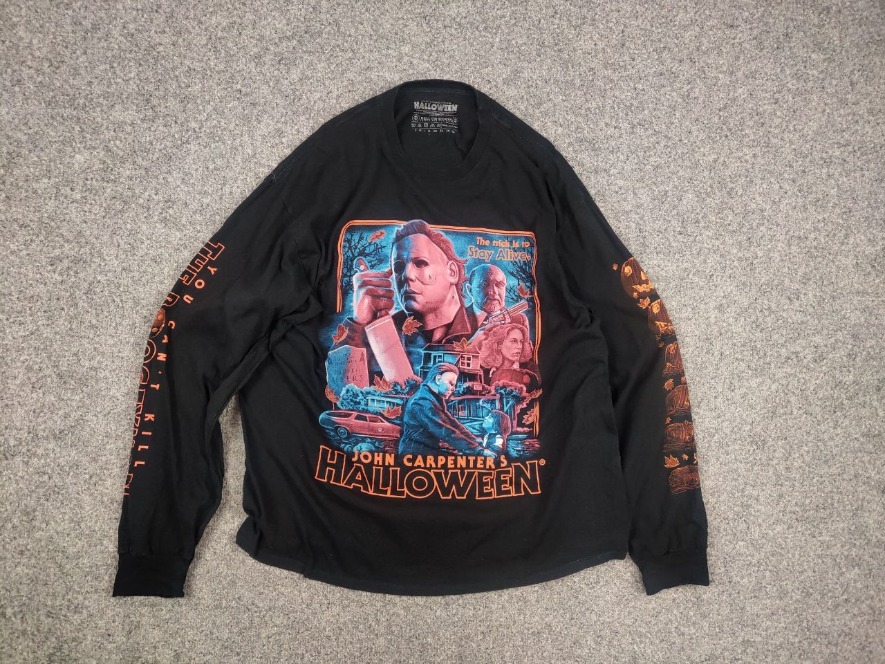 Vintage John Carpenter Halloween movie Art Long Sleeve Vintage Style Size US XL / EU 56 / 4 - 9 Thumbnail