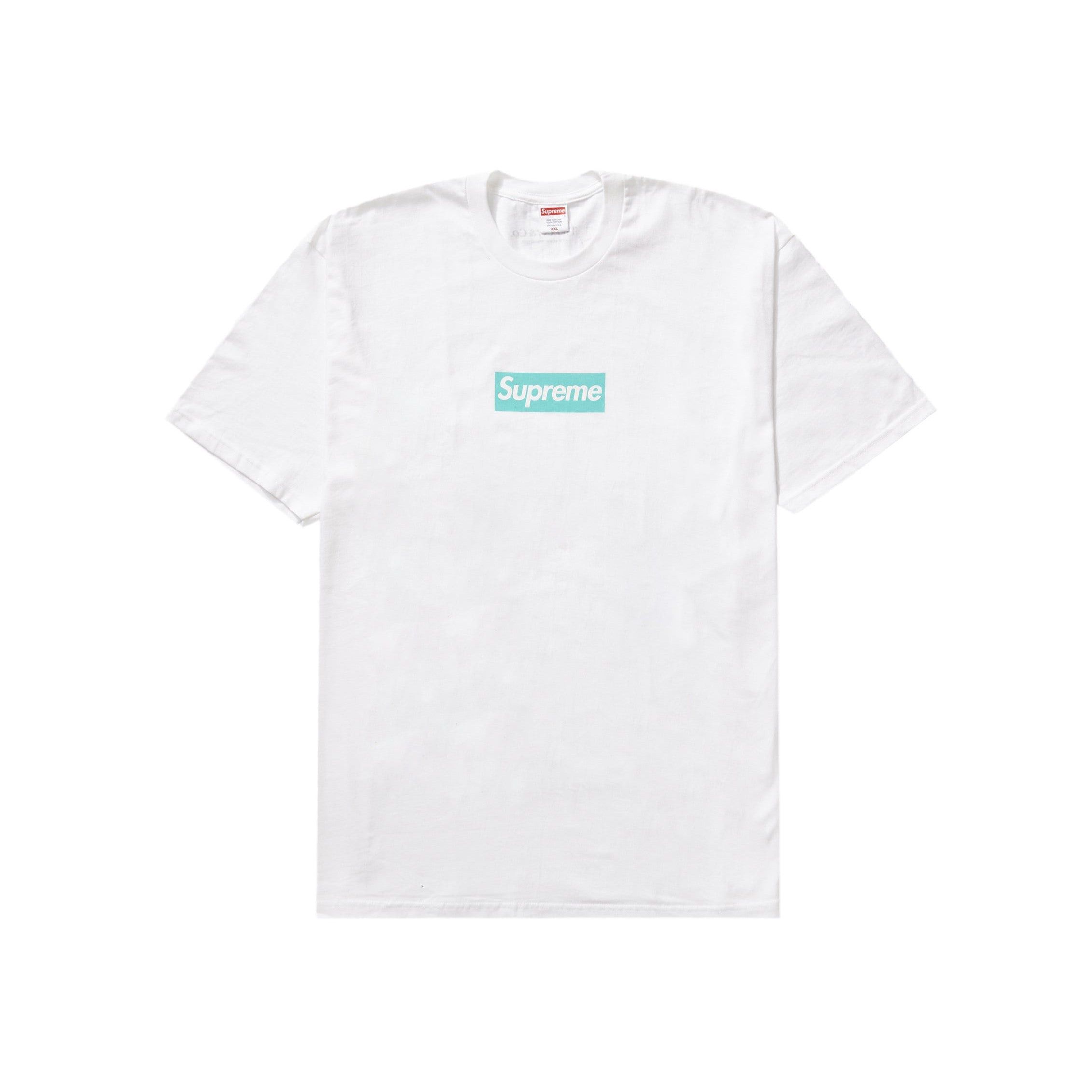 Supreme Tiffany & Co. Box Logo Tee White Size US M / EU 48-50 / 2 - 1 Thumbnail