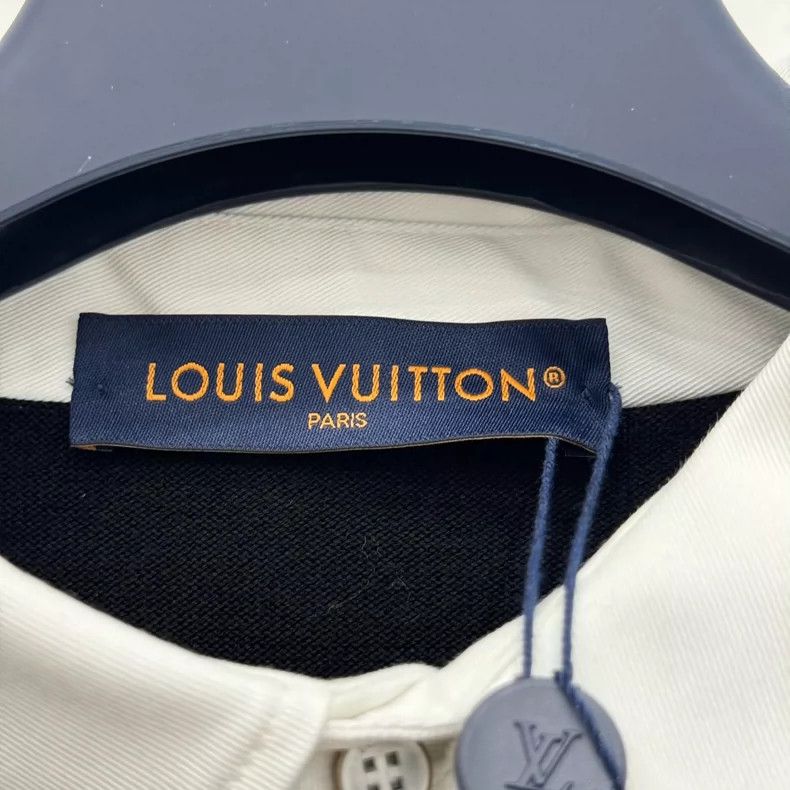 Louis Vuitton Louis Vuitton Color-block presbyopic long-sleeved polo shi Size US XL / EU 56 / 4 - 5 Thumbnail