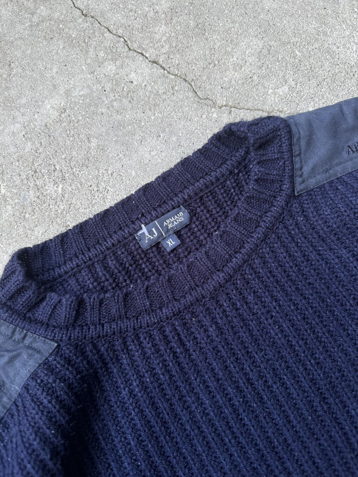 Armani Exchange Vintage Armani Military Sweater Wool Size US XL / EU 56 / 4 - 7 Thumbnail