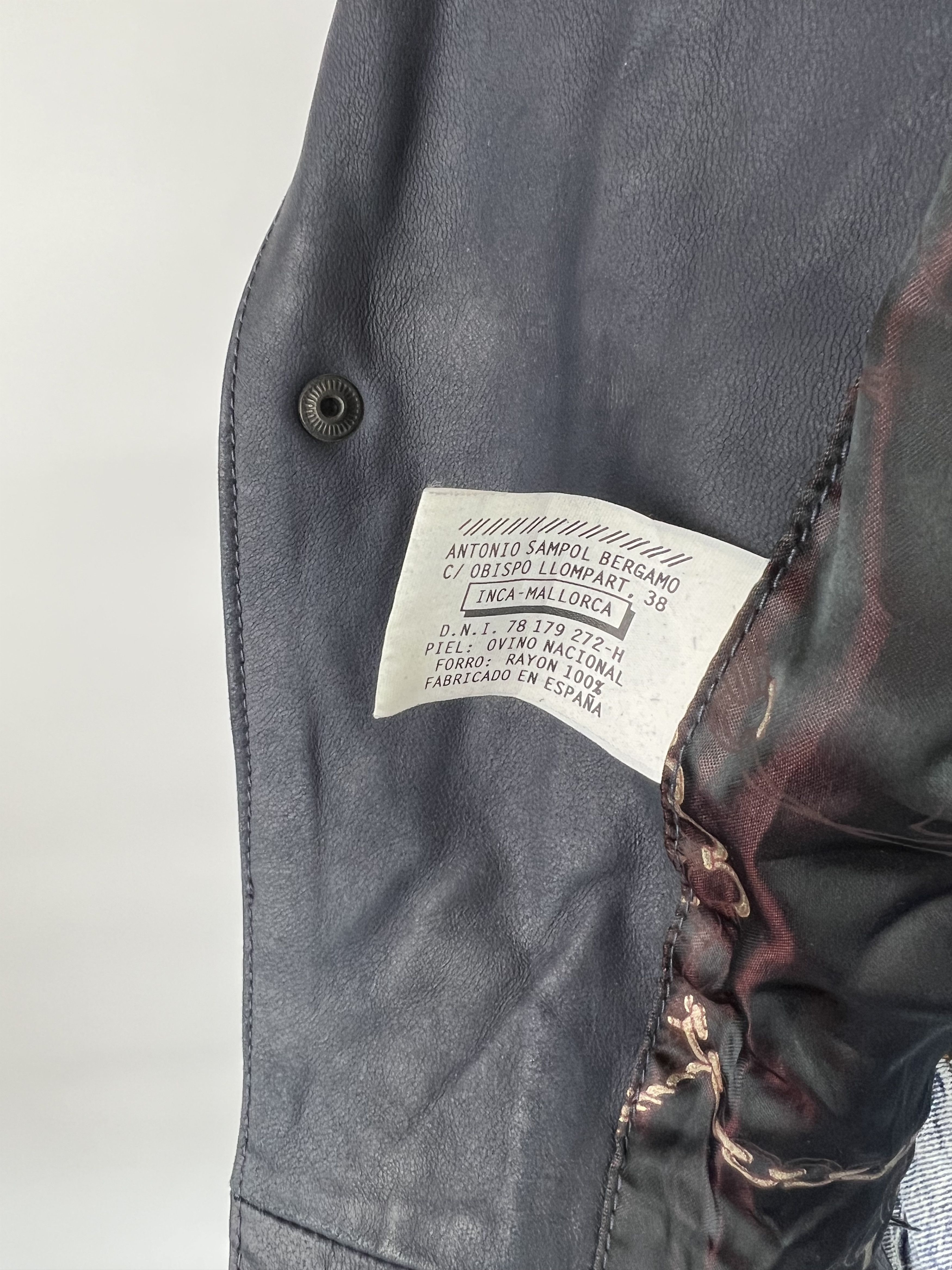 Designer × Vintage Rare Vtg Antonio Sampol Bergamo Suede Leather Jacket M Size M / US 6-8 / IT 42-44 - 9 Thumbnail