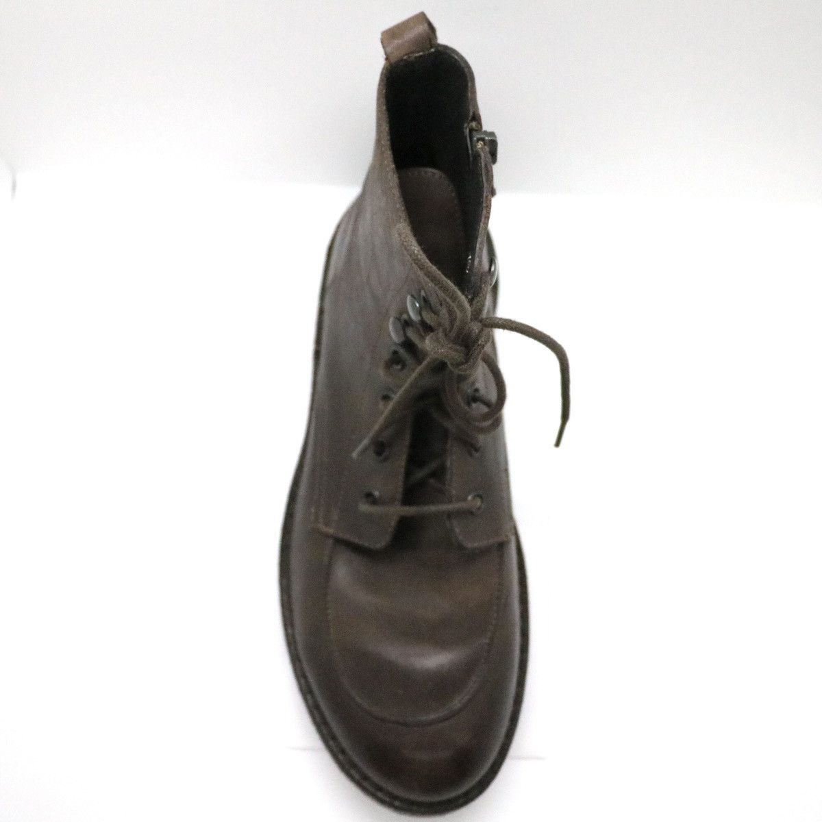 Other Boemos Italy Brown Leather Boots Lace Zip Up US6.5 EU37 Size US 7 / IT 37 - 14 Thumbnail