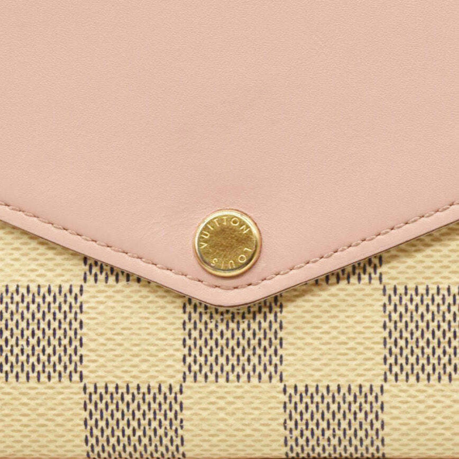 Louis Vuitton Louis Vuitton Damier Azur Calfskin Pochette Felicie MI1129 Size ONE SIZE - 9 Thumbnail