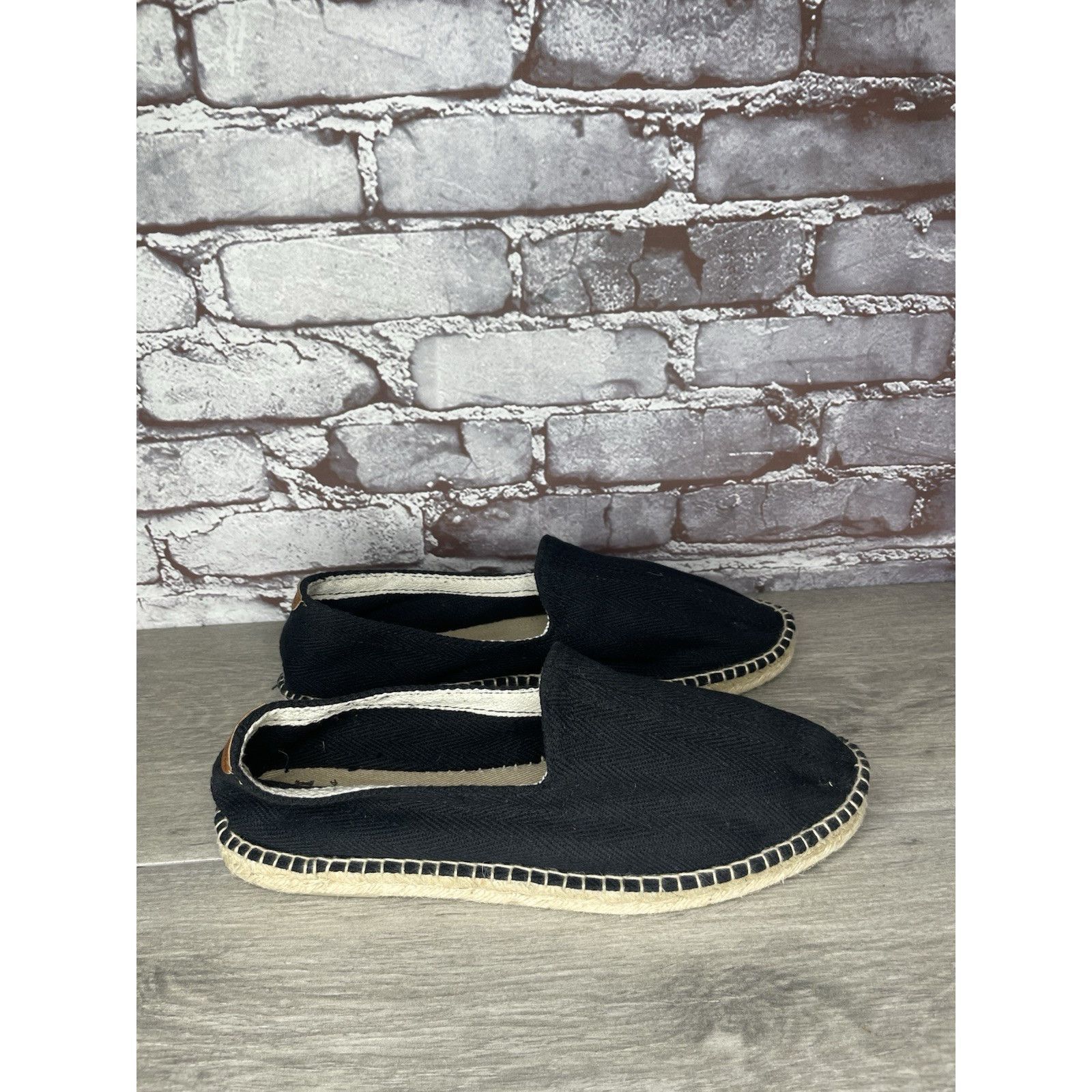 TONI GARD Toni Pons Jute Espadrille Black Canvas Slip On Comfort Casua Size US 10.5 / EU 43-44 - 21 Thumbnail