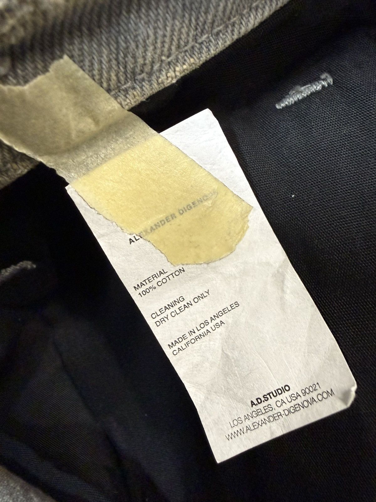 ALEXANDER DIGENOVA Alexander Digenova Duct Tape Straight Leg Jeans Size US 32 / EU 48 - 4 Thumbnail