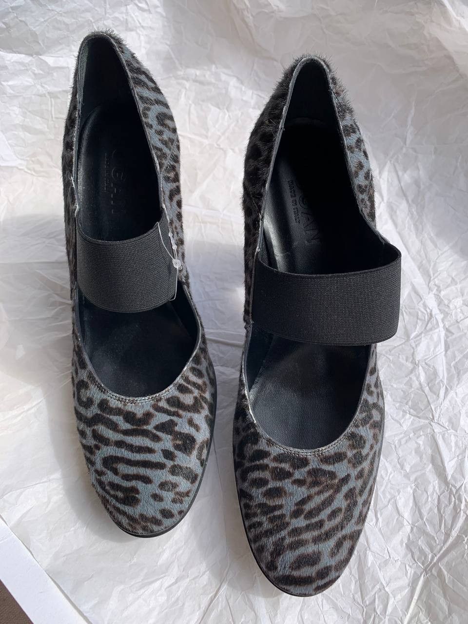 Hogan Hogan Mary Jane shoes with fur and gray-black leopard print Size US 7 / IT 37 - 1 Thumbnail