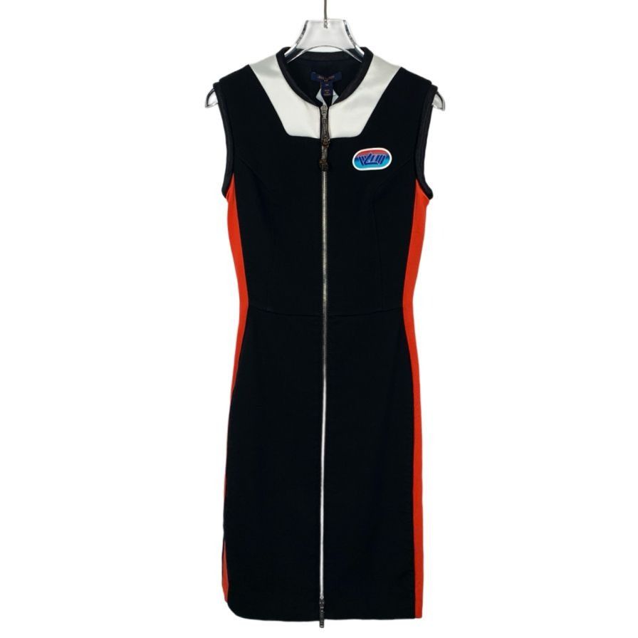 Louis Vuitton [Louis Vuitton] Logo Appliqué Wool Blend Color-Block Vest Dr Size XXS / US 00 / IT 34 - 1 Thumbnail
