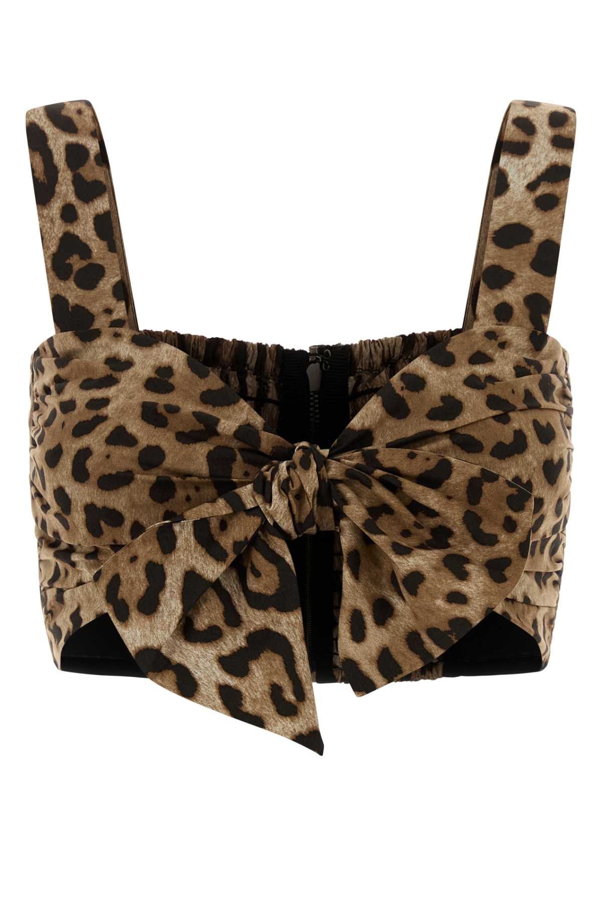 Dolce & Gabbana Printed Poplin Top Size XS / US 0-2 / IT 36-38 - 1 Thumbnail