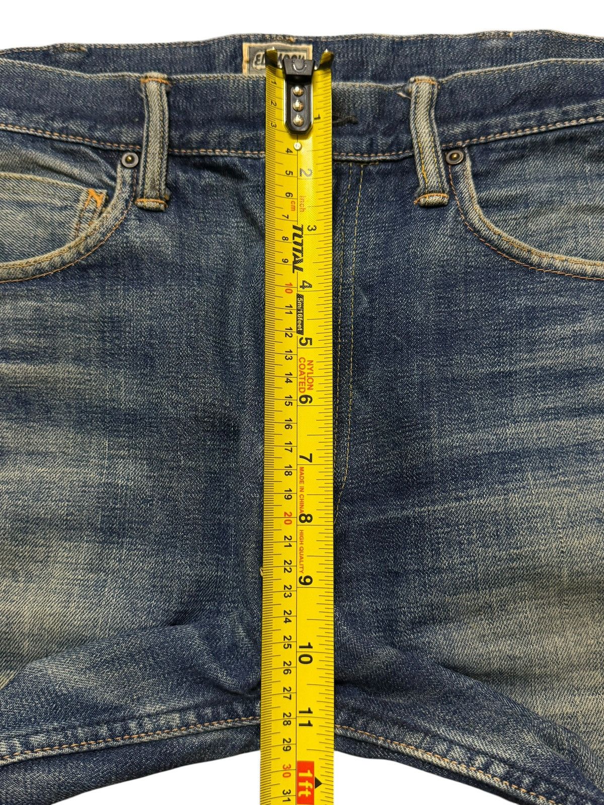 If Six Was Nine Vintage 90s Japanese Brand Blue Mud Wash Faded Bootcut Jeans Size US 31 - 11 Thumbnail