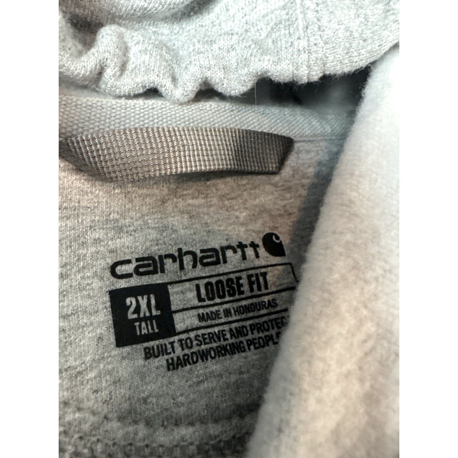 Carhartt Carhartt Hoodie Sweatshirt 2XL Tall Gray Pullover Men’s Loose Fit Size US XXL / EU 58 / 5 - 3 Thumbnail
