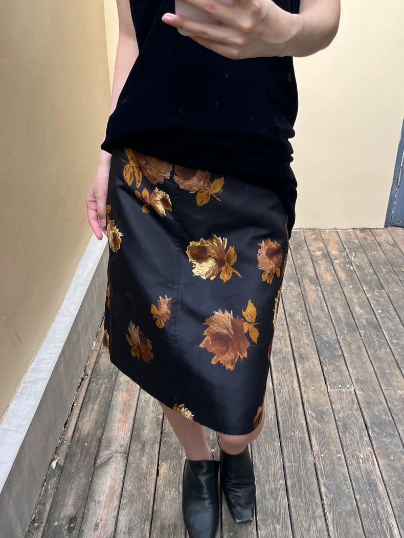 Prada Silk printed short skirt