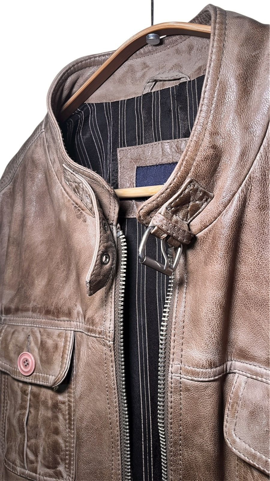 Zara Vintage ZARA MAN Bomber Jacket – Zip-Up Moto Fit Size US M / EU 48-50 / 2 - 4 Thumbnail