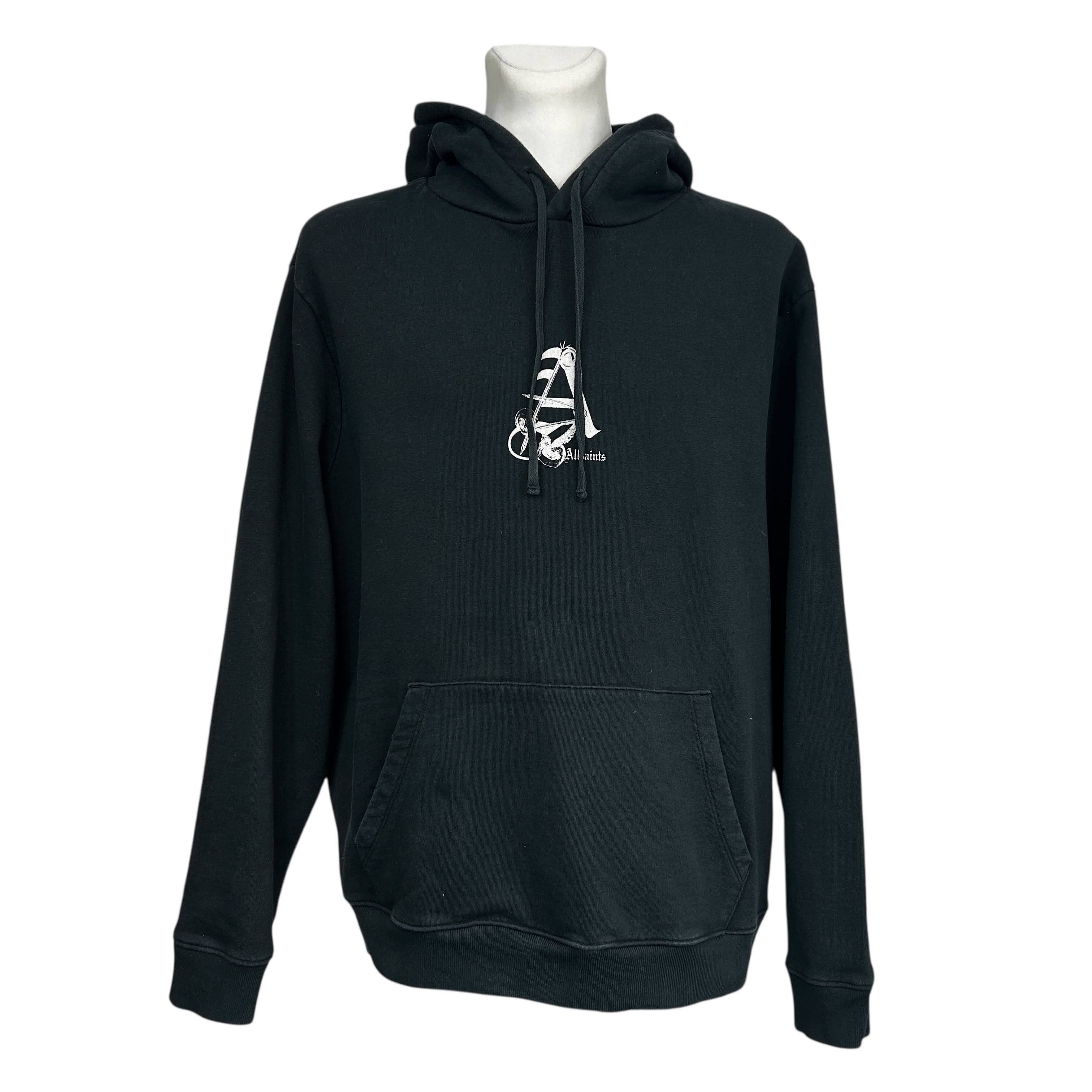 Allsaints Allsaints Chunky Heavy Oversized Pinup Hoodie Black XL Size US XL / EU 56 / 4 - 1 Thumbnail