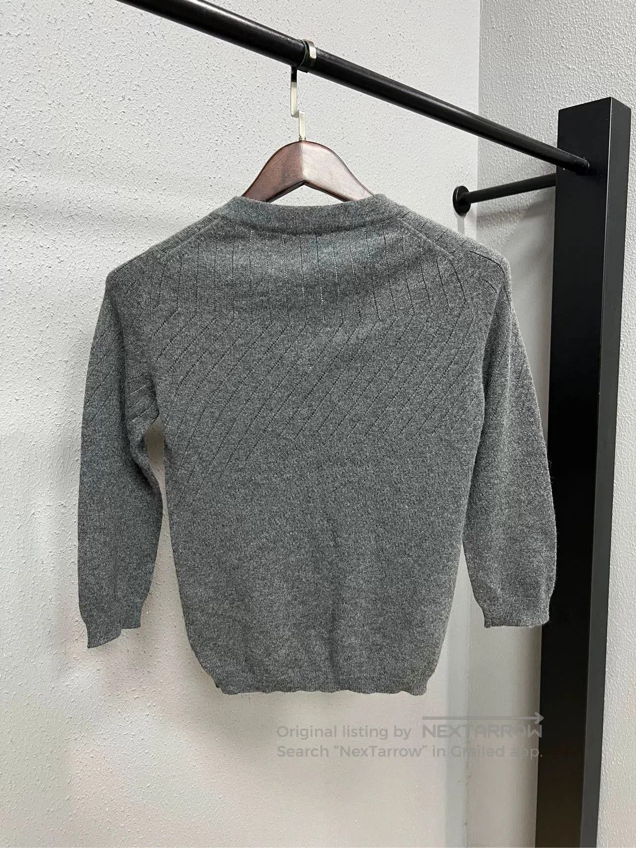 Chanel short sleeve gray Chanel sweater. Size M / US 6-8 / IT 42-44 - 2 Thumbnail