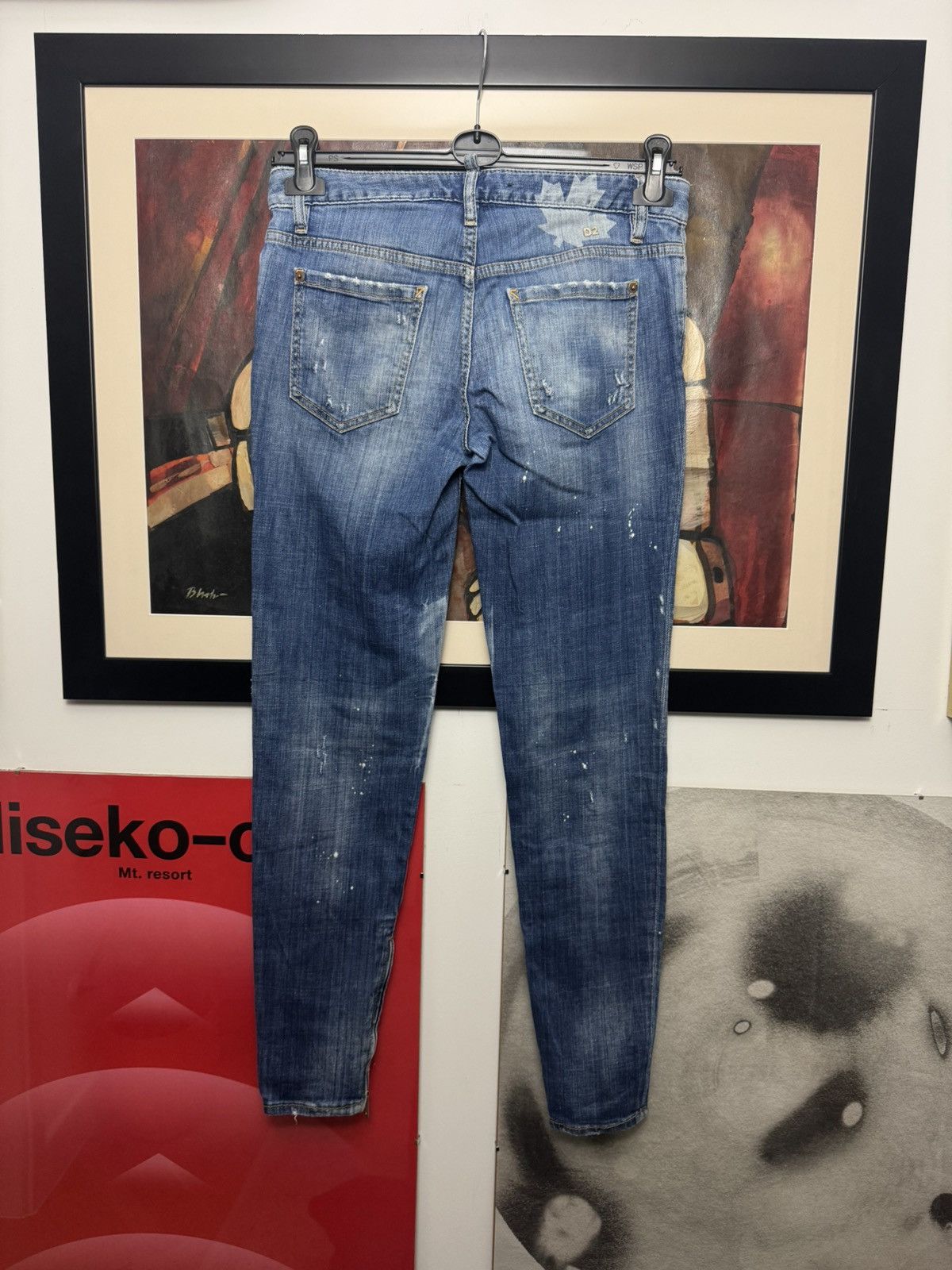 Dsquared2 Dsquared2 Super Skinny Jean Distressed Luxury Denim Pant Zip Size US 30 / EU 46 - 2 Thumbnail