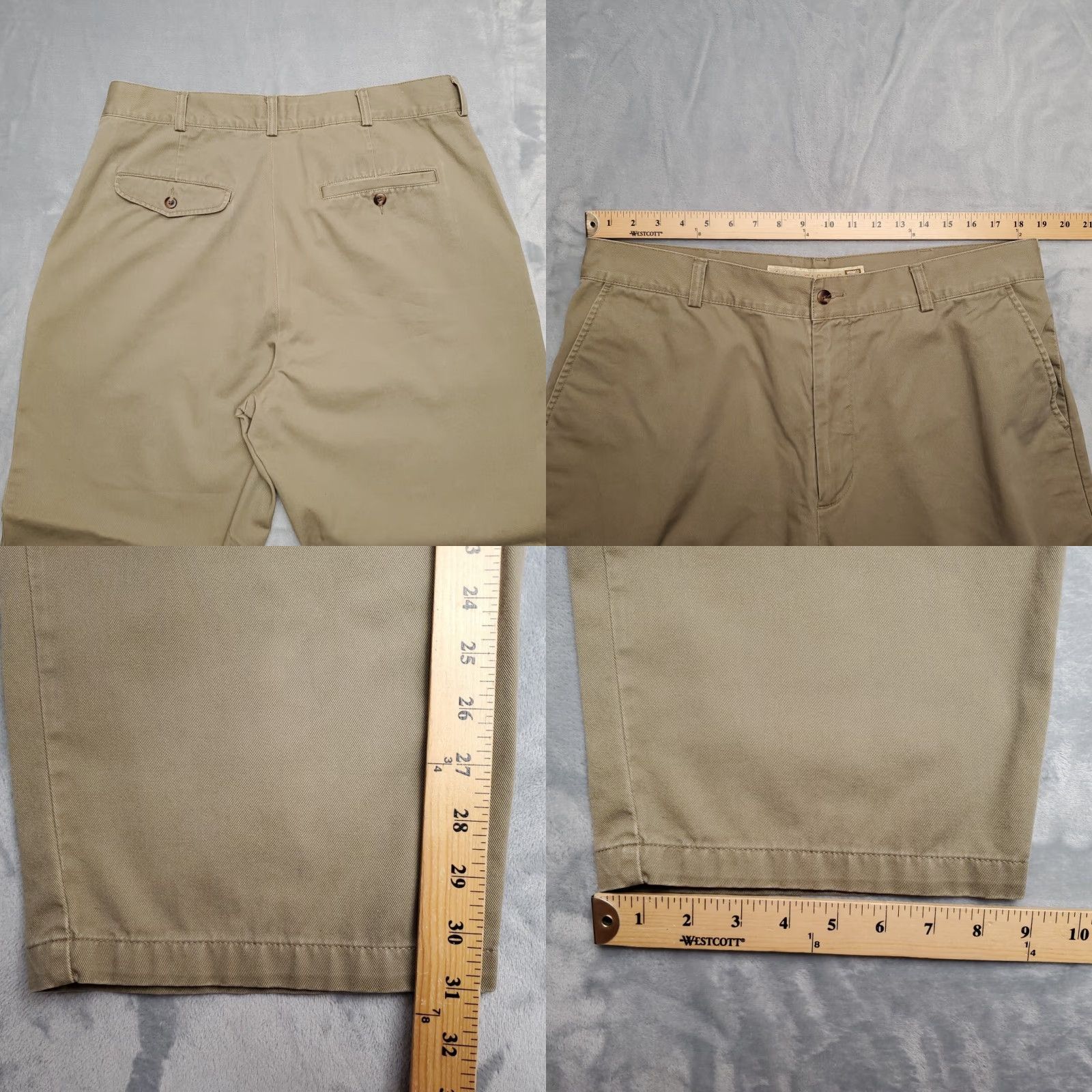 Vintage VINTAGE Cabela's Pants Mens 38x32 Khaki Twill Wrinkle Free Chino Outdoor Hike Fish Casual Pants Mens Beige Cotton Twill Pockets Zip Front Size US 38 / EU 54 - 8 Thumbnail