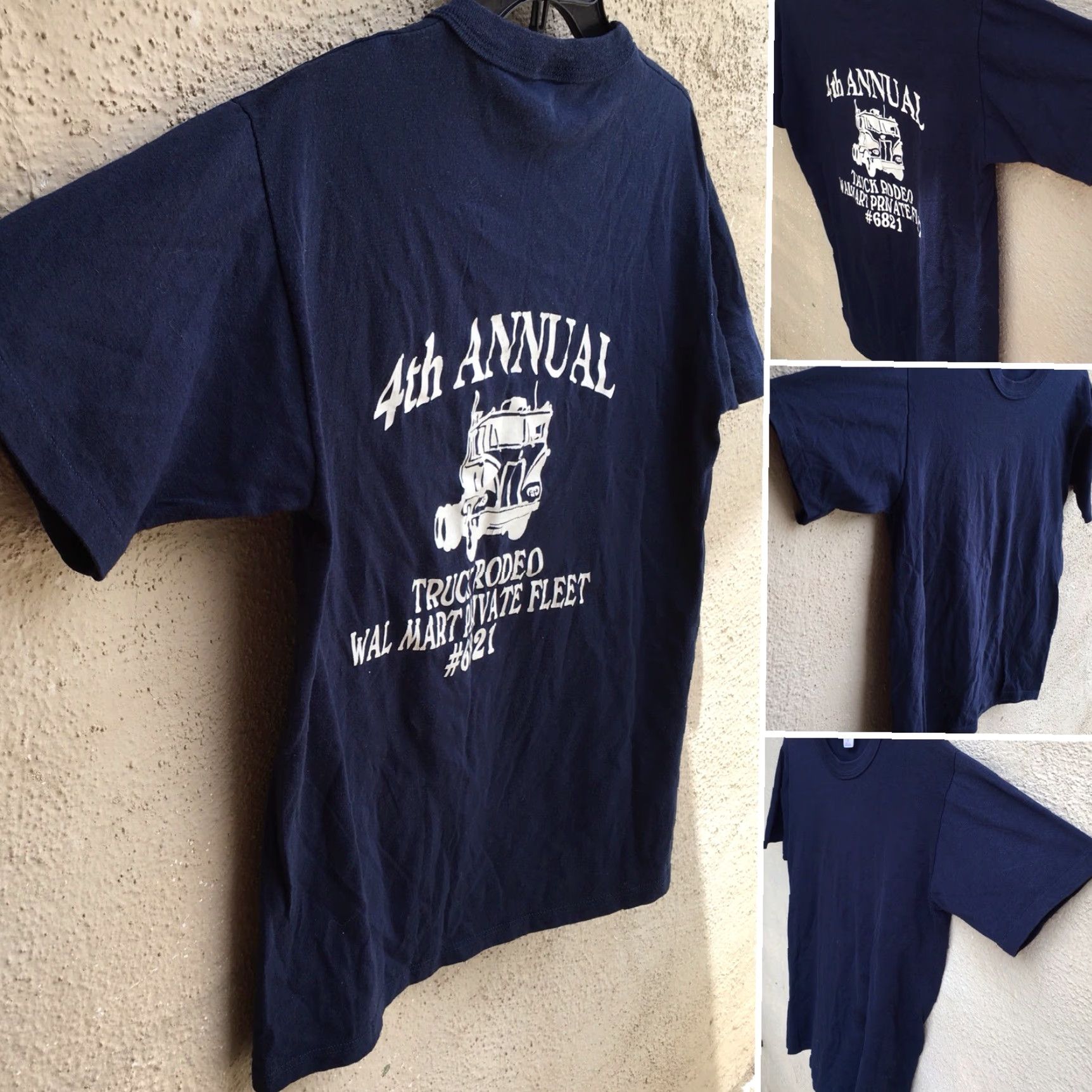 Russell Athletic VINTAGE Russell Athletic Truck Rodeo Walmart Private Fleet 6821 T Shirt 1980s Blue M Mens Shirt Graphic Tee 50/50 USA Size US M / EU 48-50 / 2 - 2 Thumbnail