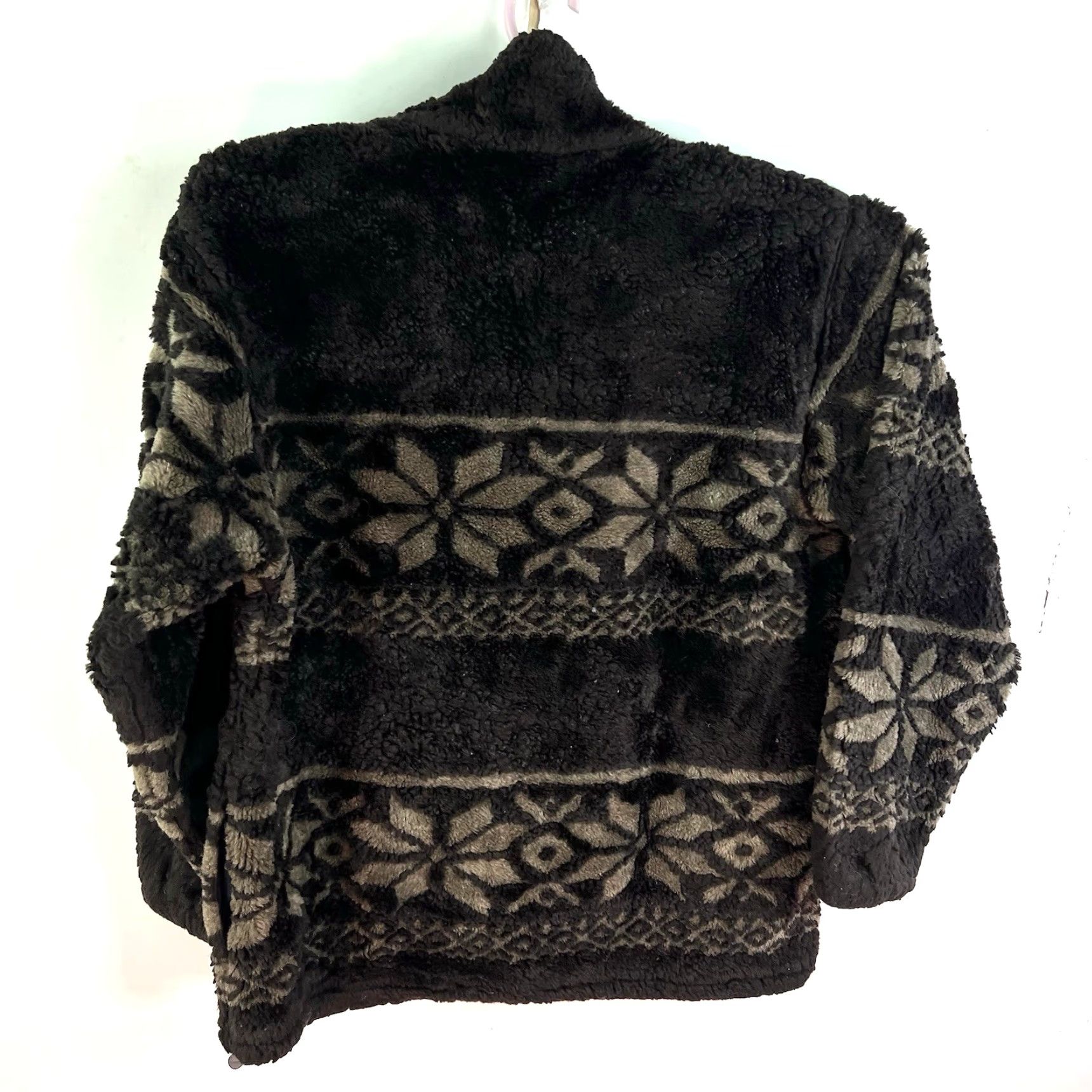 Vintage VINTAGE Coastlines Faux Fur Sherpa Jacket Womens Size L Brown Made in Canada Size L / US 10 / IT 46 - 7 Thumbnail