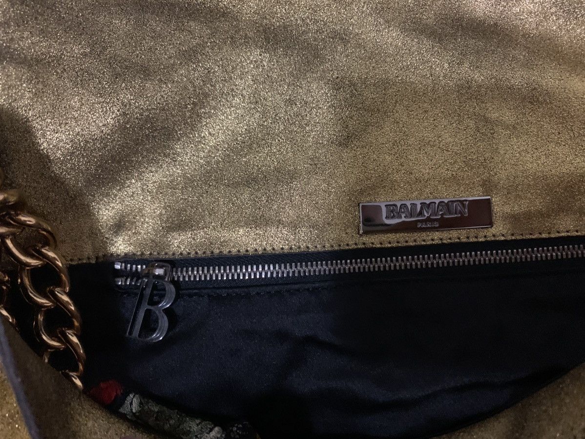 Balmain Balmain by Christophe Decarnin Golden Croc Messenger Size ONE SIZE - 3 Thumbnail