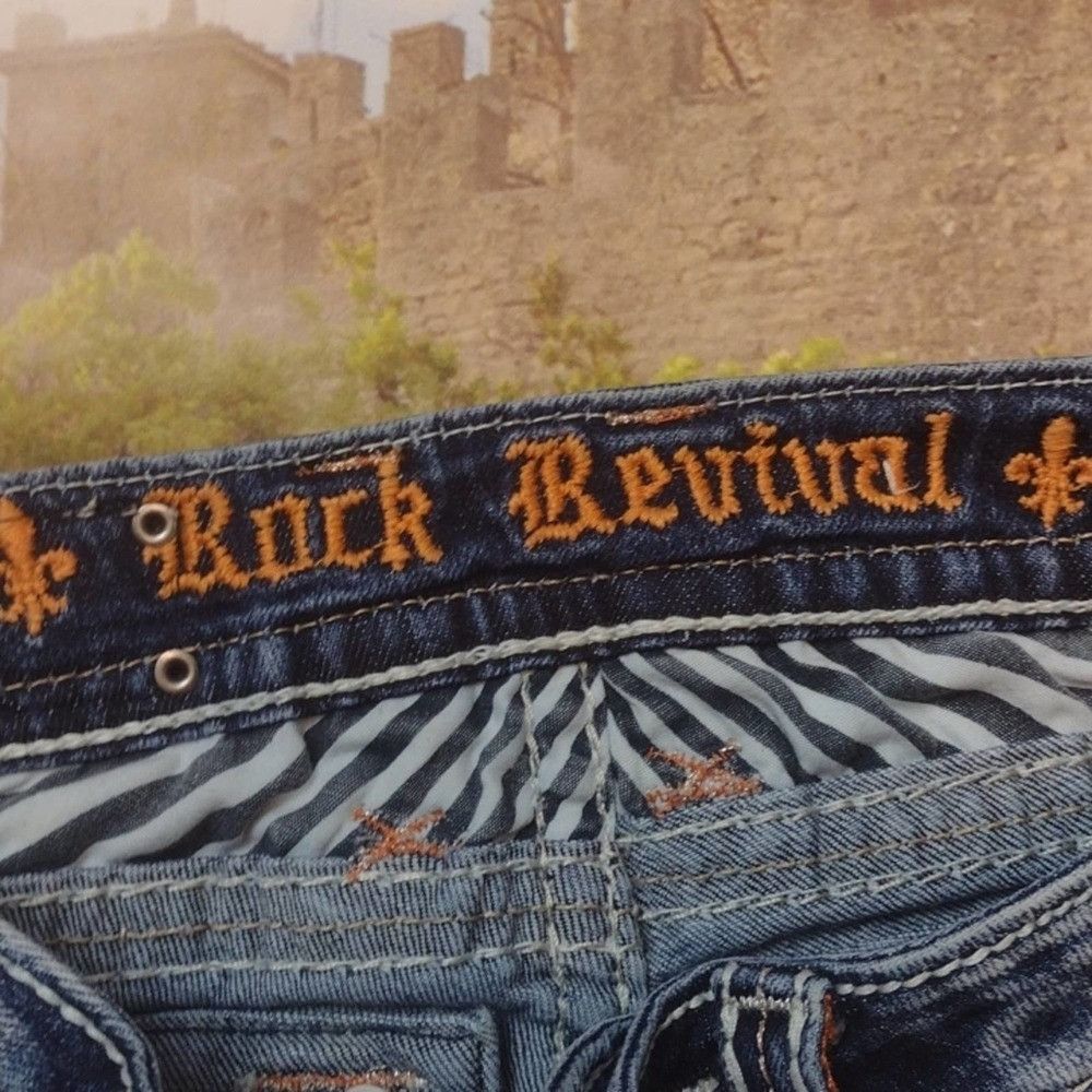 Rock Revival ROCK revival Shaina mid rise skinny jeans size 25 Size 25" / US 0 / IT 36 - 3 Thumbnail