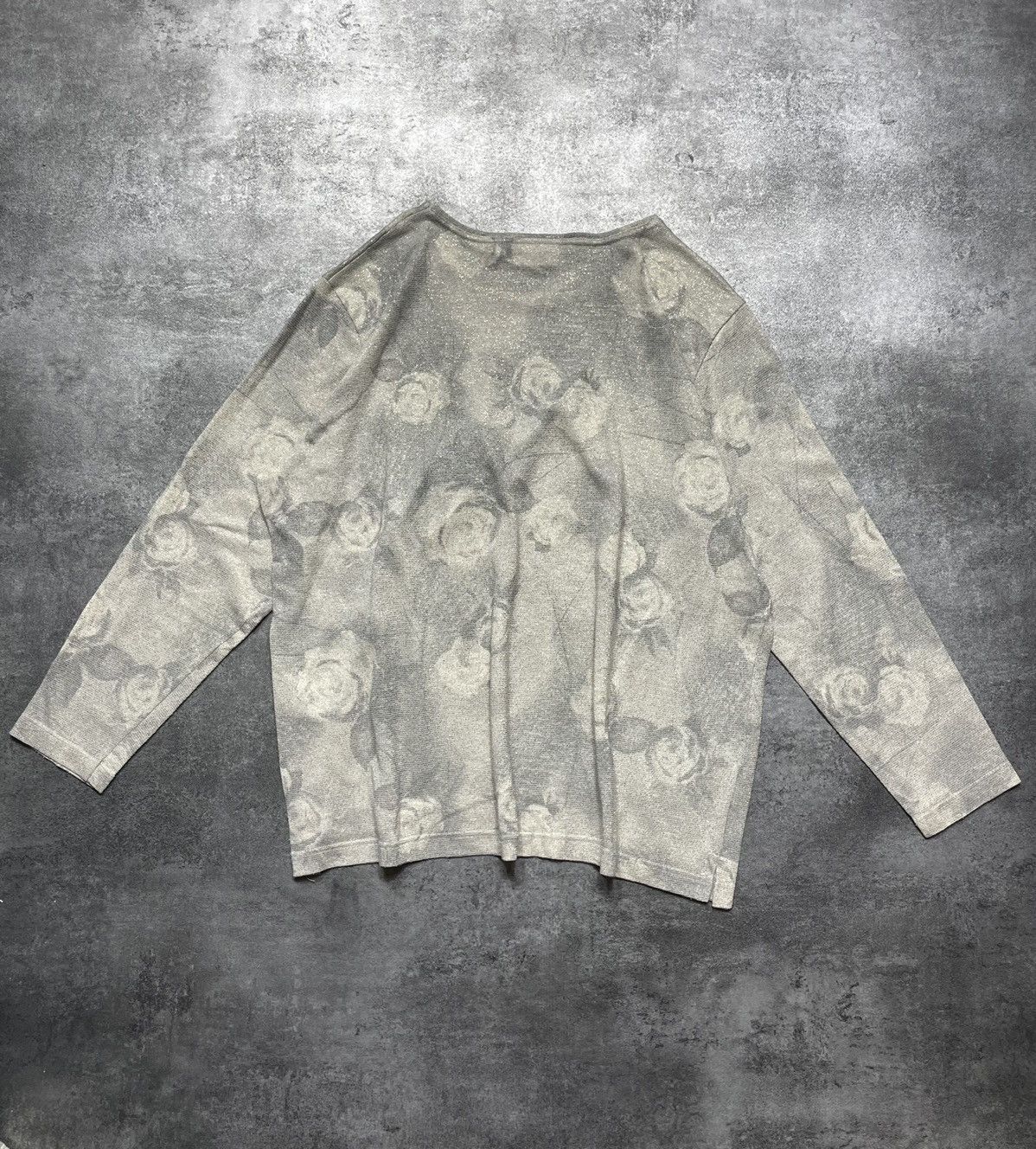 Vintage 🔥Offers🔥Vintage 90s Blouse Roses Avant Garde Rare y2k Size L / US 10 / IT 46 - 4 Thumbnail