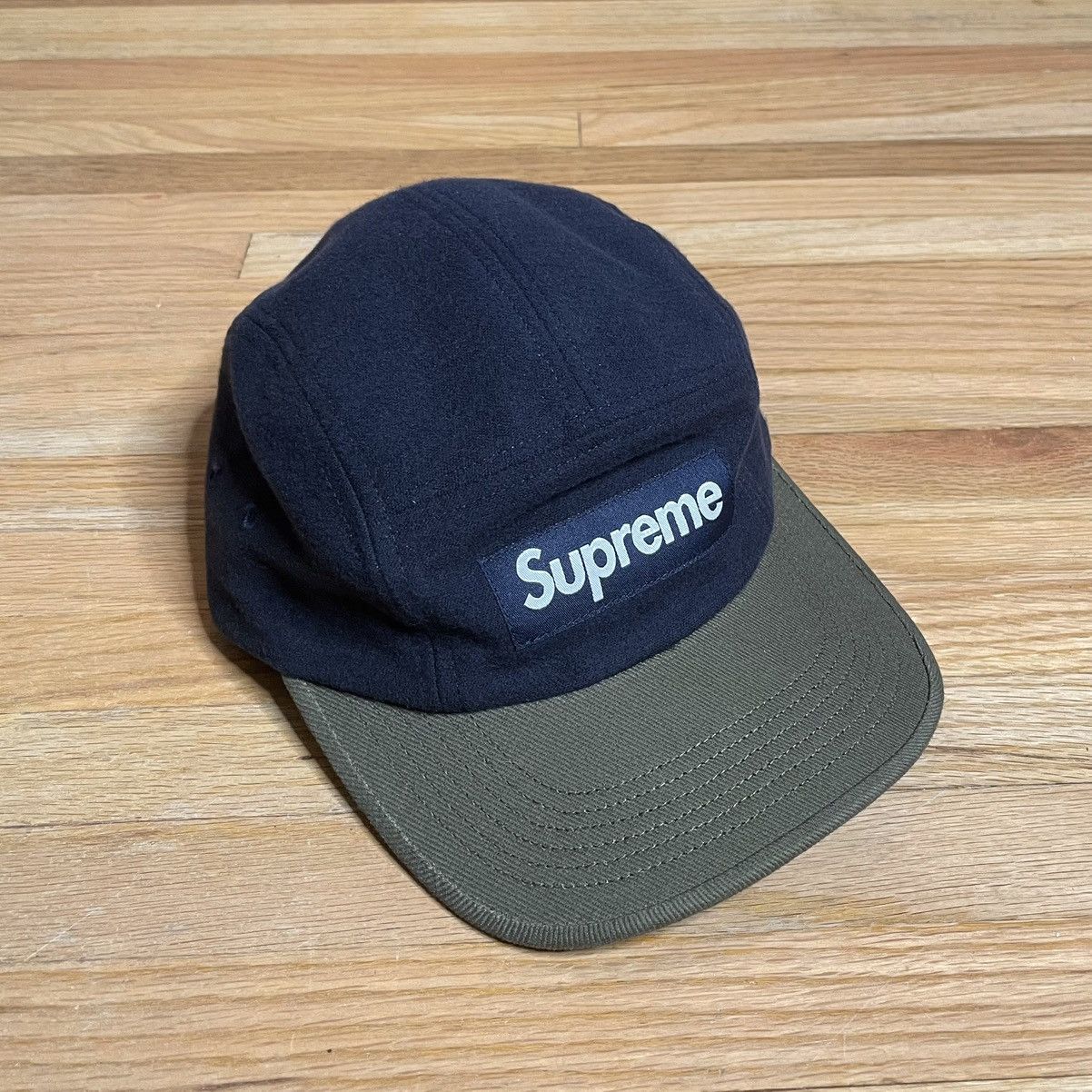 Supreme Supreme Navy 2-Tone Camp Cap FW23 | Grailed