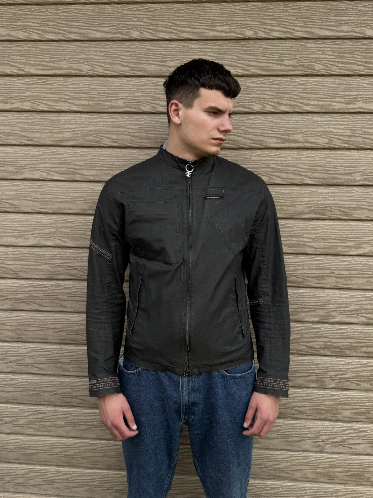 Diesel Vintage Diesel "Le Speed Freak" Jacket Archive Biker Linen Size US L / EU 52-54 / 3 - 4 Thumbnail