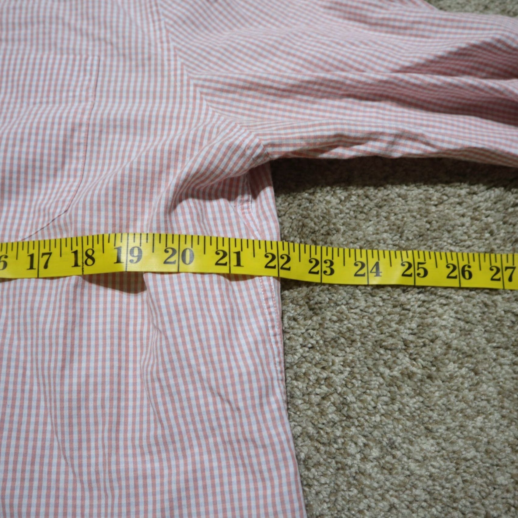 Nautica Nautica Shirt Orange Checkered Button-Up Short Sleeve Men's L Large Size US L / EU 52-54 / 3 - 5 Thumbnail