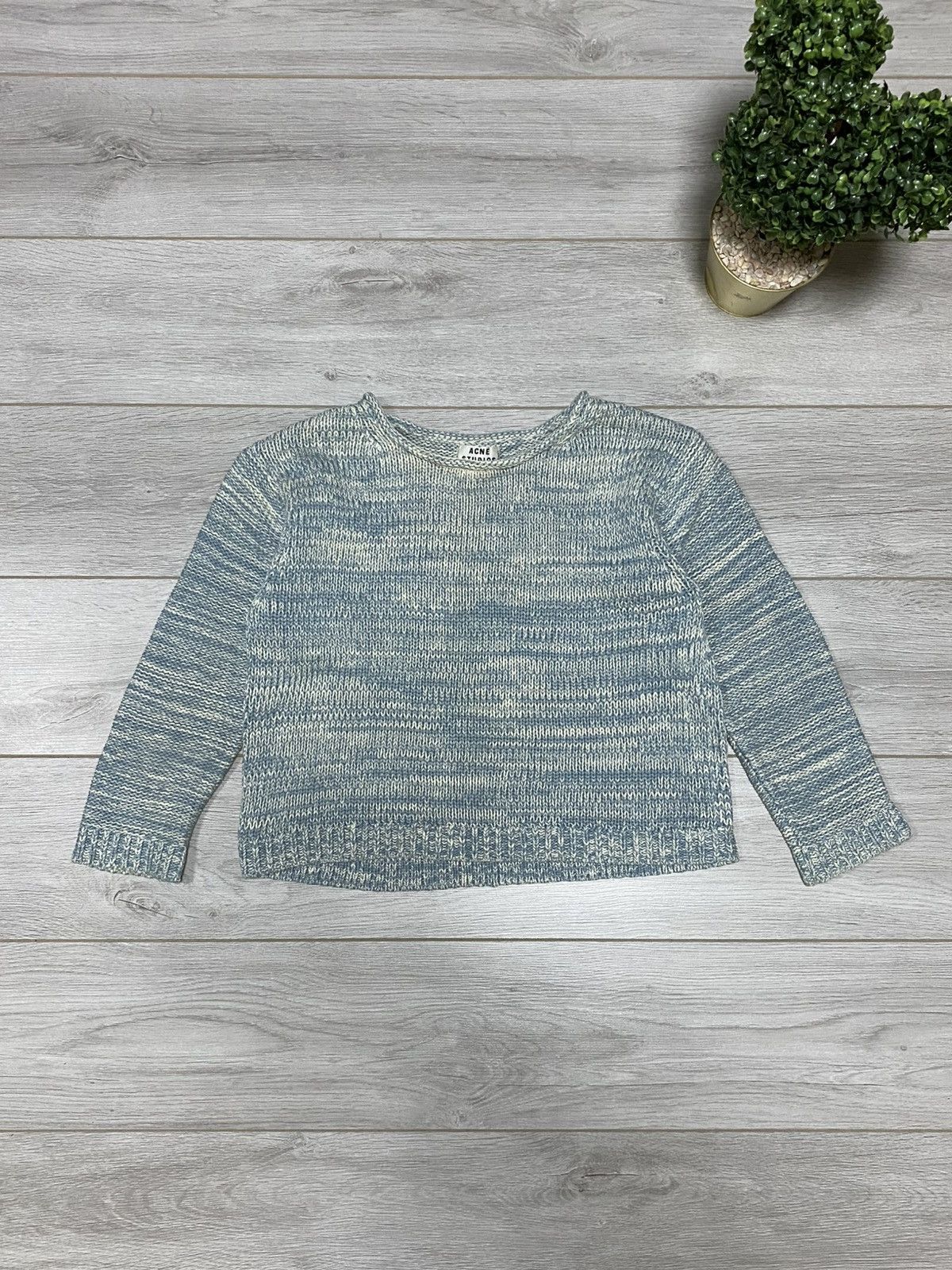 Acne Studios Acne Studios Sapata twist sweater knit 🧶 blue Size US XS / EU 42 / 0 - 1 Thumbnail