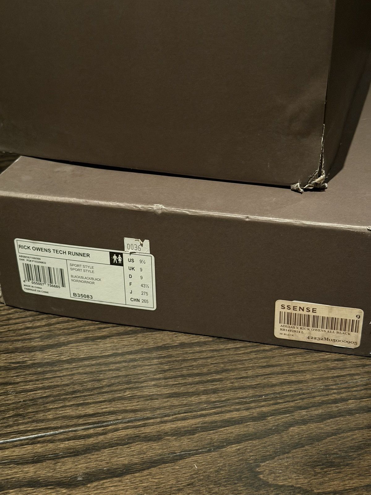 Adidas × Rick Owens Rich Owens Tech Runner Triple Black Size US 9.5 / EU 42-43 - 6 Thumbnail