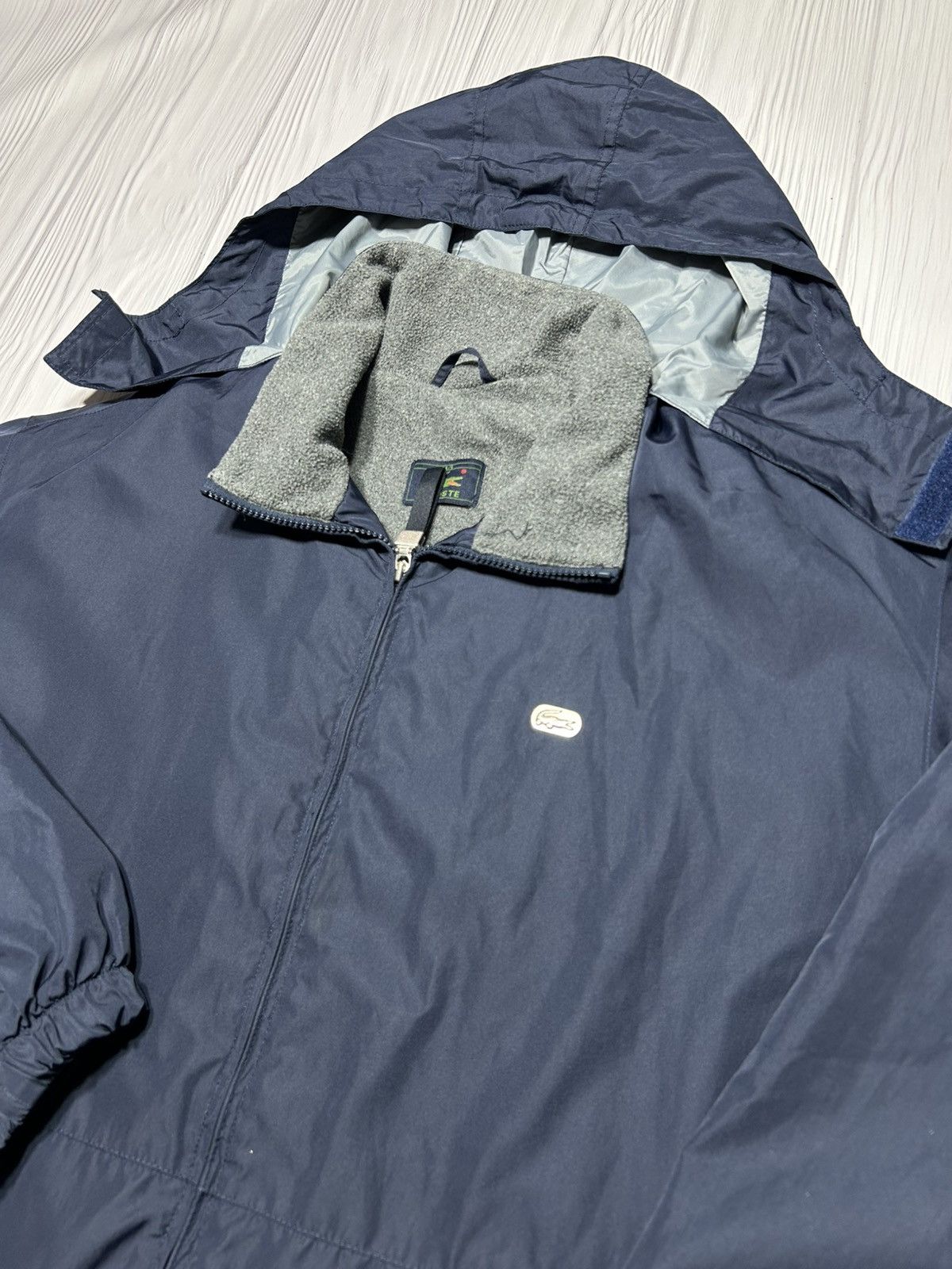 Lacoste Vintage Lacoste Nylon/Fleece Jacket Size 54(L-XL) Size US L / EU 52-54 / 3 - 5 Thumbnail