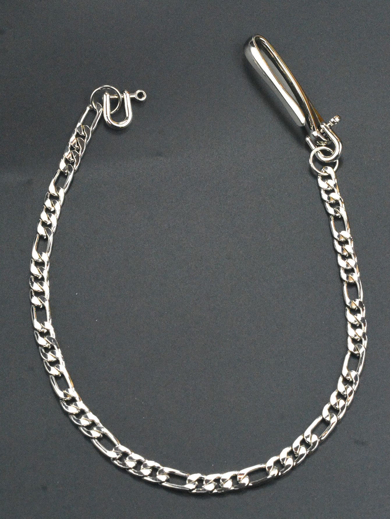 Japanese Brand Long Silver Flat Pants Chain Biker Style Size ONE SIZE - 2 Thumbnail