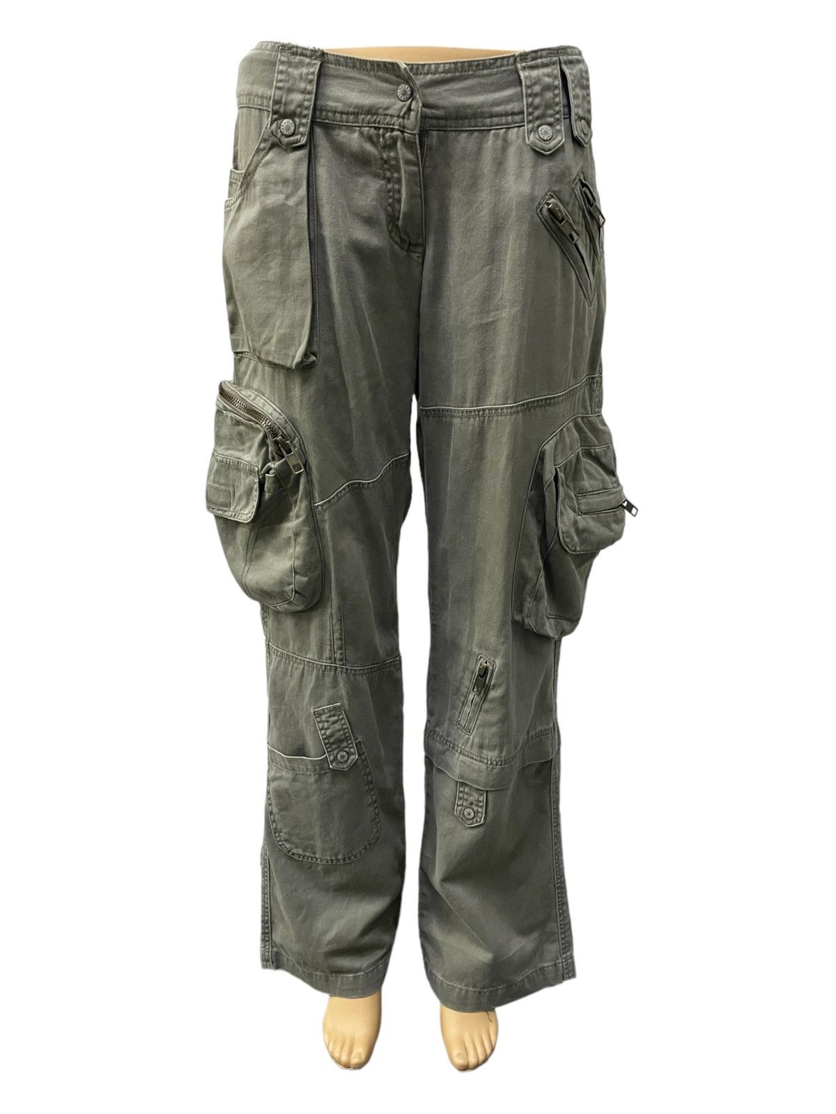 Le Grande Bleu (L.G.B.) × PPFM × Tete Homme Vanilla Star Japan Flared Gask Multi Pocket Cargo Pants Size US 30 / EU 46 - 3 Thumbnail